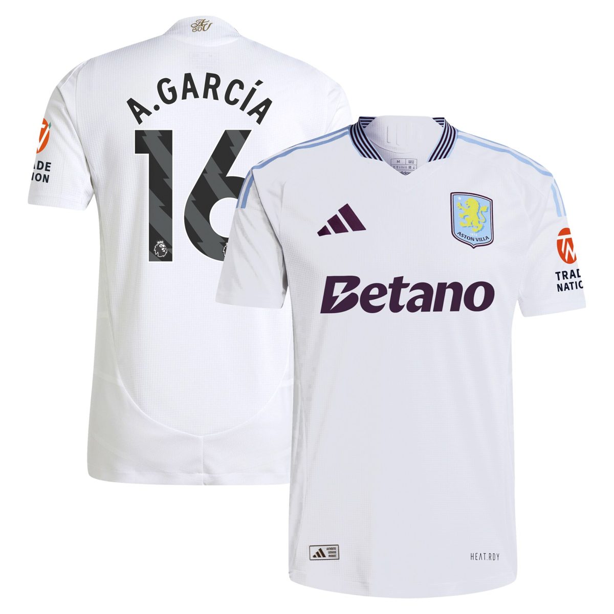 aston villa adidas away authentic shirt 2024-25 with a.garcía 16 printing Collection | Aston Villa Shirts and Official Gear