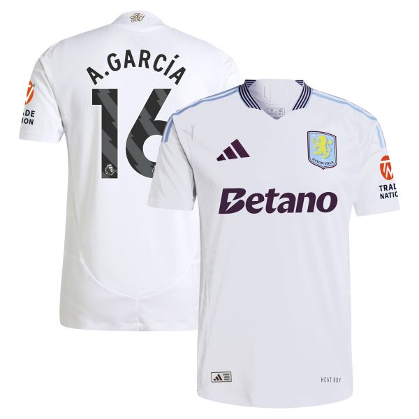aston villa adidas away authentic shirt 2024-25 with a.garcía 16 printing Collection | Aston Villa Shirts and Official Gear
