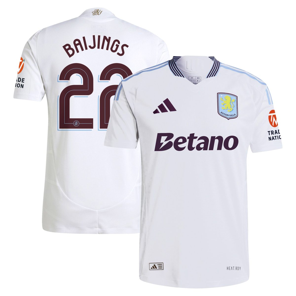 aston villa adidas away authentic shirt 2024-25 with baijings 22 cup printing Collection | Aston Villa Shirts and Official Gear