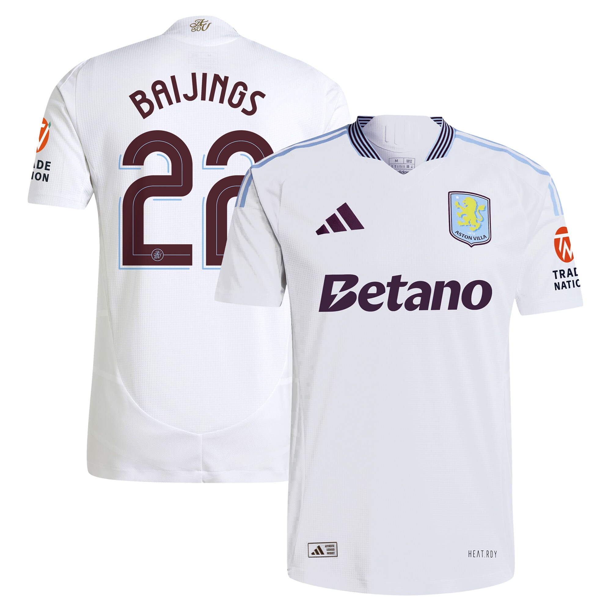 aston villa adidas away authentic shirt 2024-25 with baijings 22 cup printing Collection | Aston Villa Shirts and Official Gear