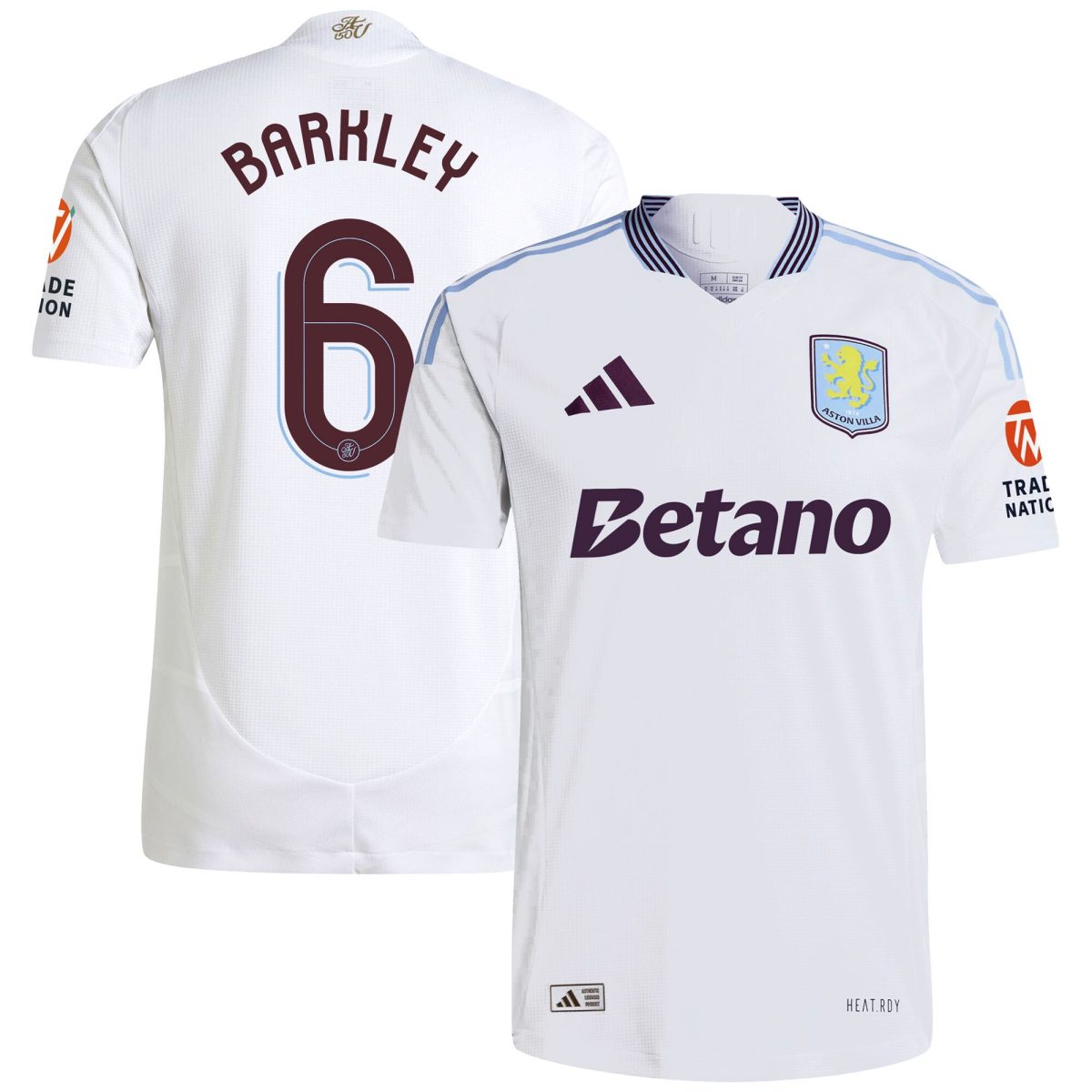 aston villa adidas away authentic shirt 2024-25 with barkley 6 cup printing Collection | Aston Villa Shirts and Official Gear