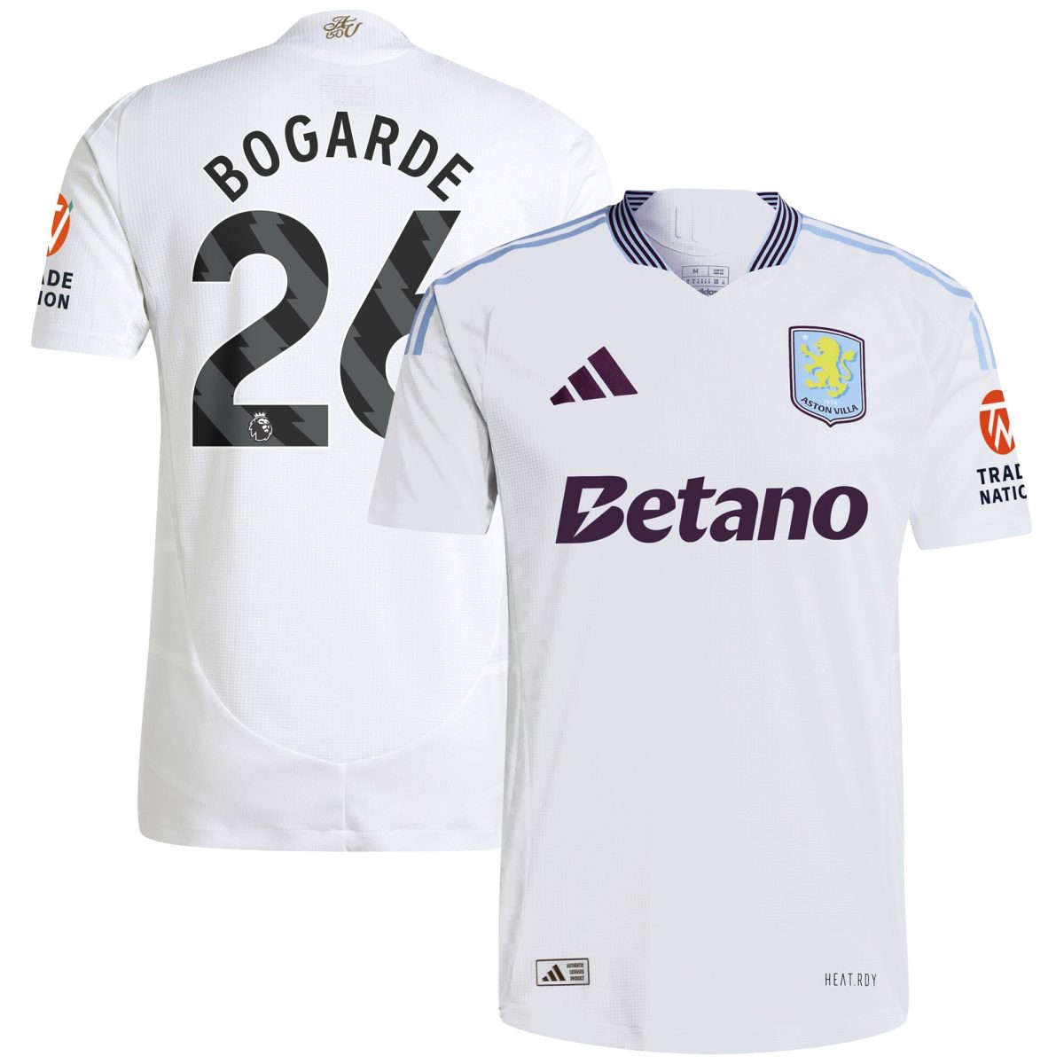 aston villa adidas away authentic shirt 2024-25 with bogarde 26 printing Collection | Aston Villa Shirts and Official Gear