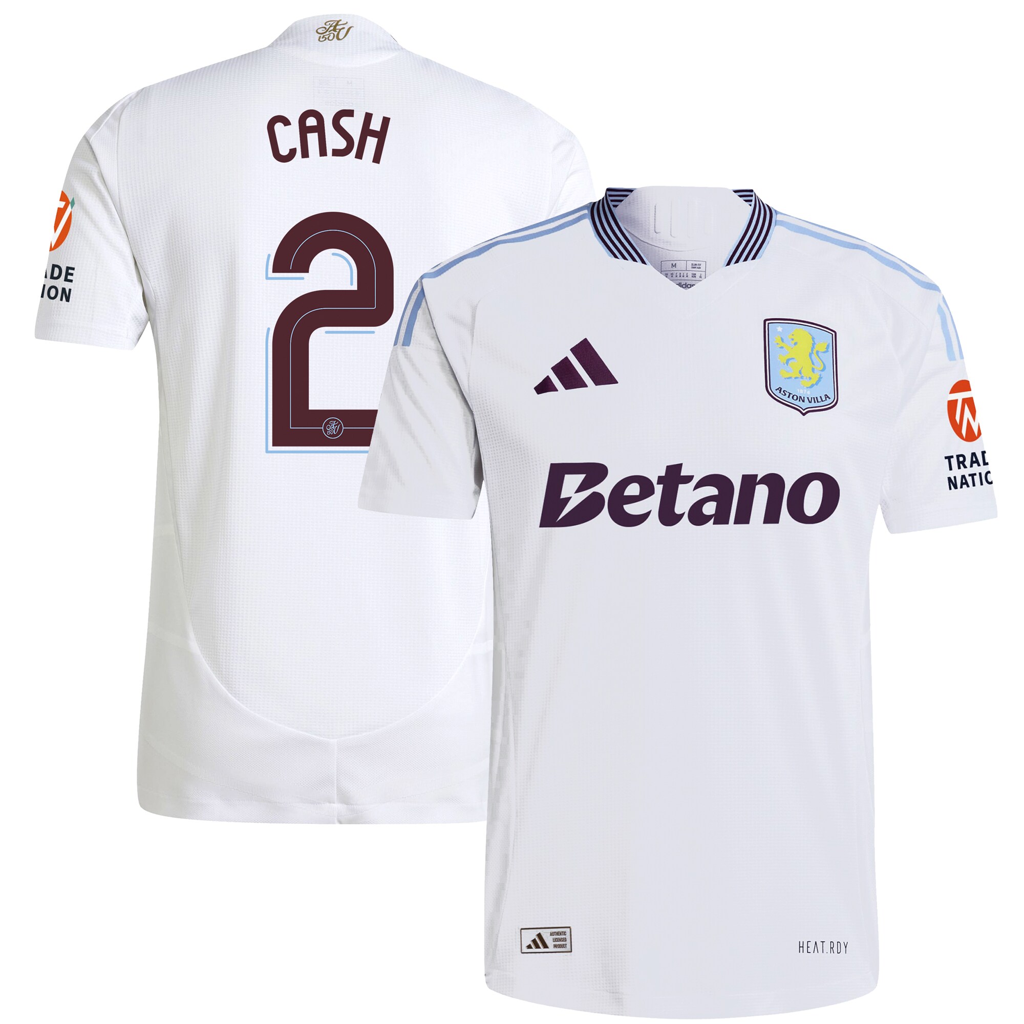 aston villa adidas away authentic shirt 2024-25 with cash 2 cup printing Collection | Aston Villa Shirts and Official Gear