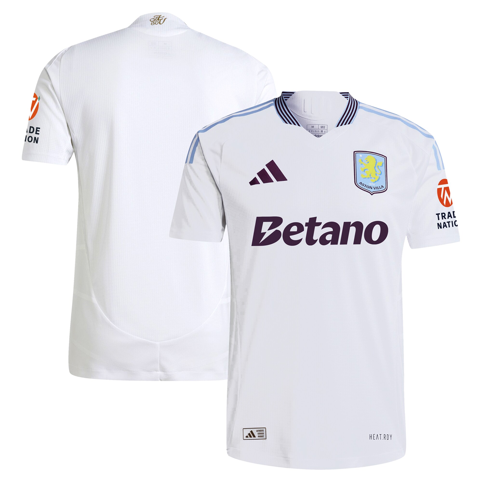 aston villa adidas away authentic shirt 2024-25 with custom printing Collection | Aston Villa Shirts and Official Gear
