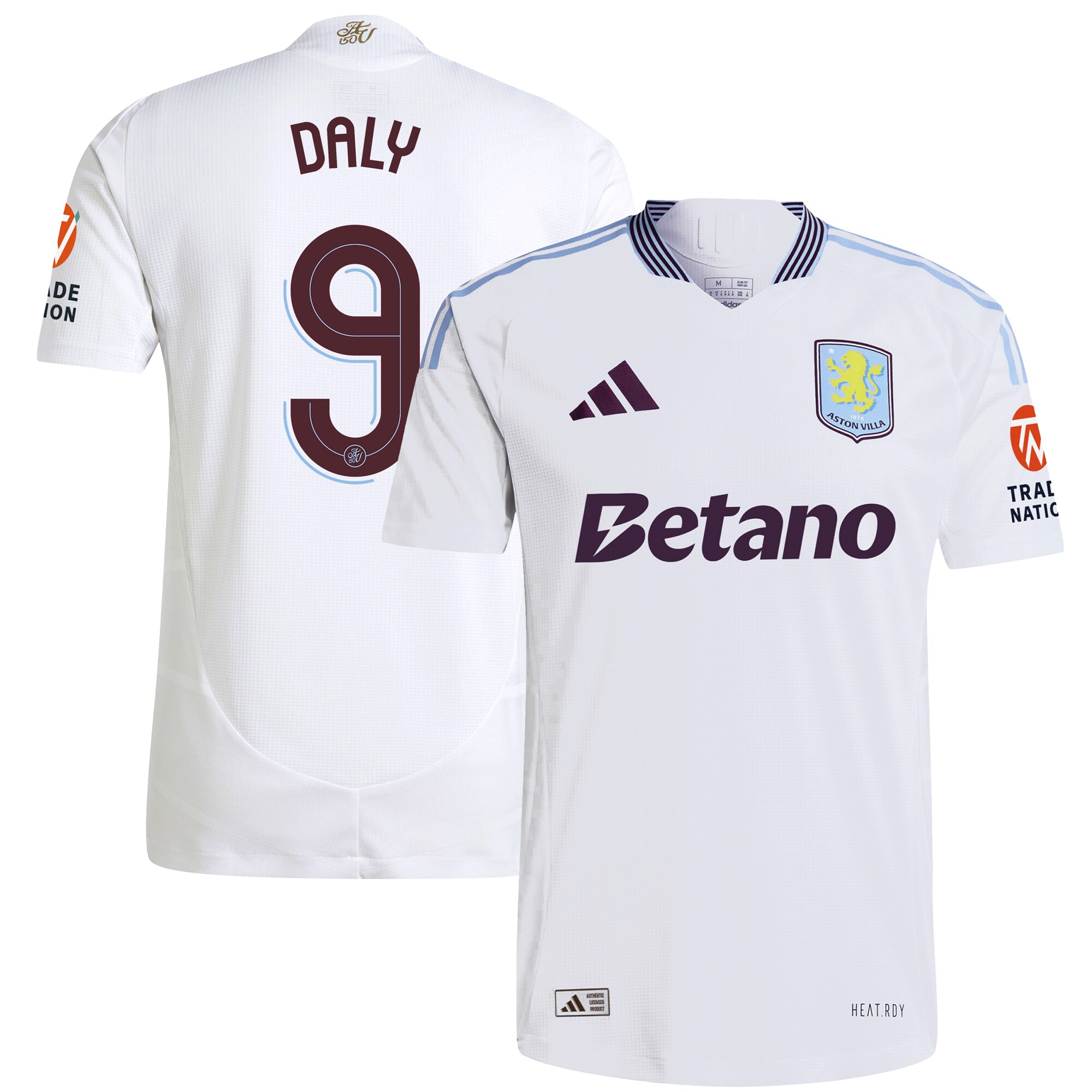 aston villa adidas away authentic shirt 2024-25 with daly 9 cup printing Collection | Aston Villa Shirts and Official Gear