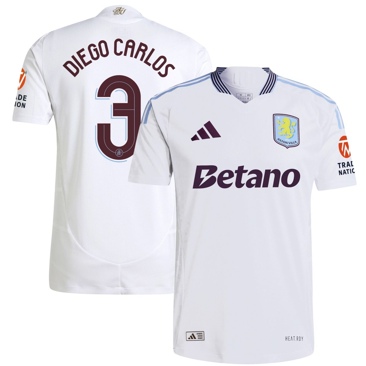 aston villa adidas away authentic shirt 2024-25 with diego carlos 3 cup printing Collection | Aston Villa Shirts and Official Gear