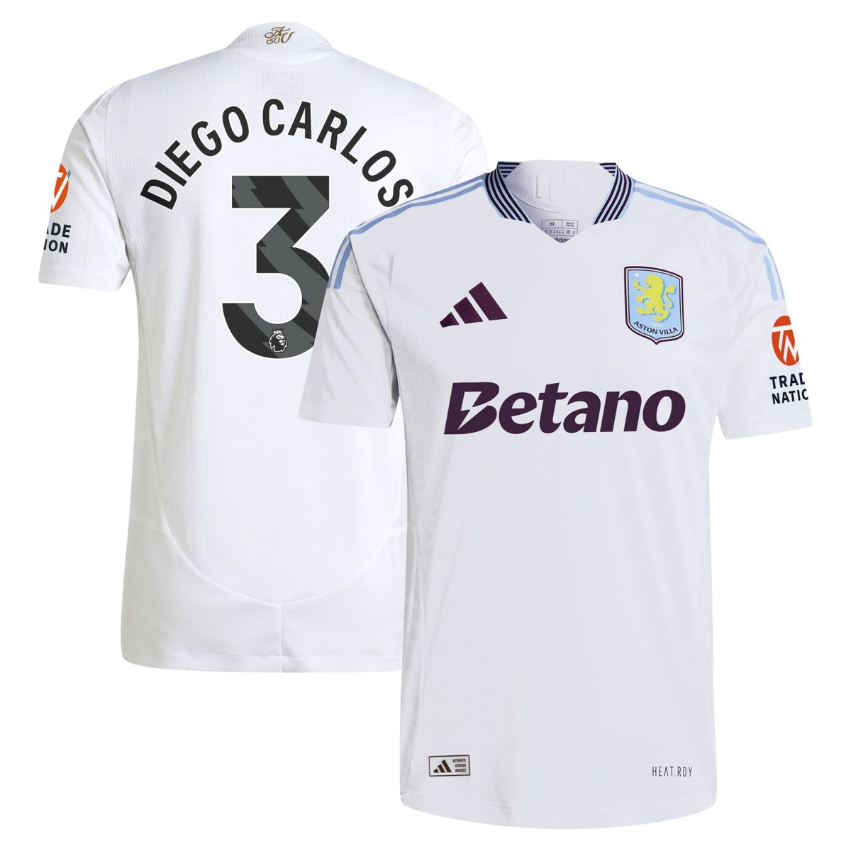 aston villa adidas away authentic shirt 2024-25 with diego carlos 3 printing Collection | Aston Villa Shirts and Official Gear