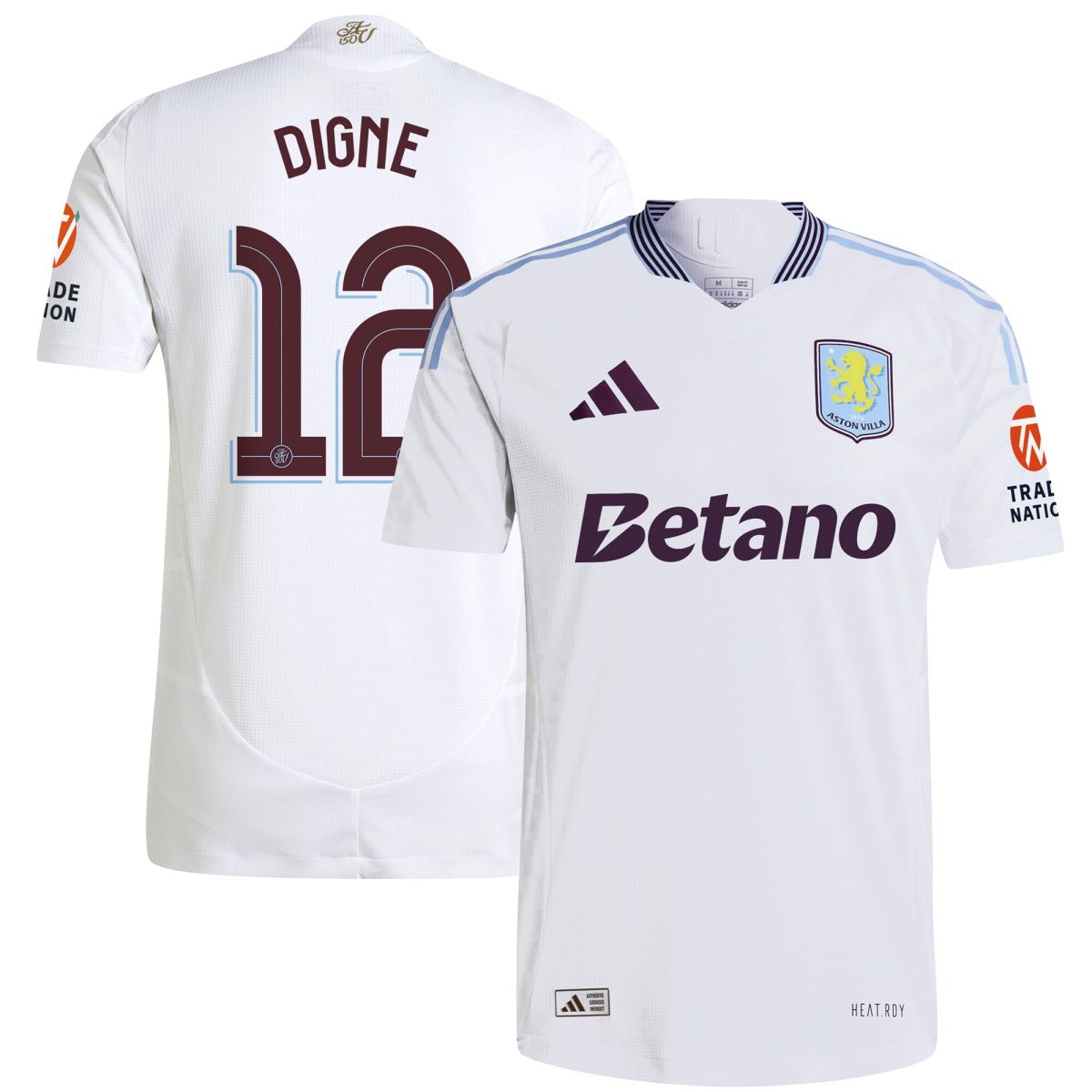 aston villa adidas away authentic shirt 2024-25 with digne 12 cup printing Collection | Aston Villa Shirts and Official Gear