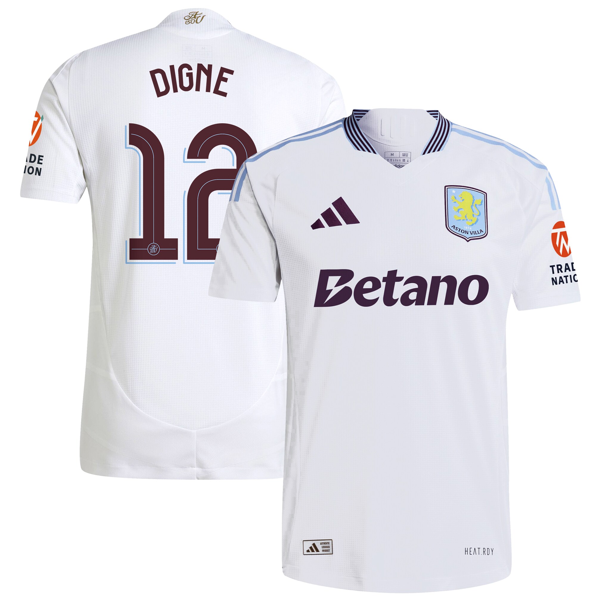 aston villa adidas away authentic shirt 2024-25 with digne 12 cup printing Collection | Aston Villa Shirts and Official Gear