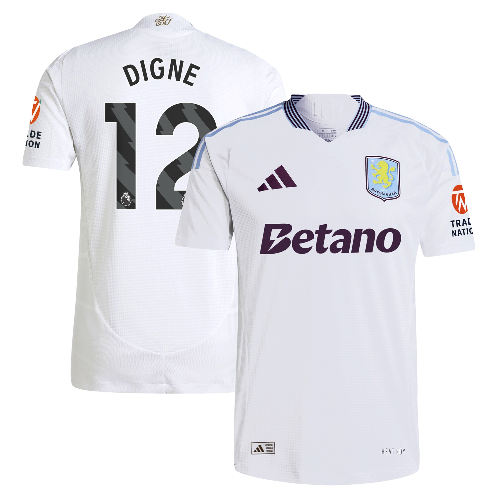 aston villa adidas away authentic shirt 2024-25 with digne 12 printing Collection | Aston Villa Shirts and Official Gear