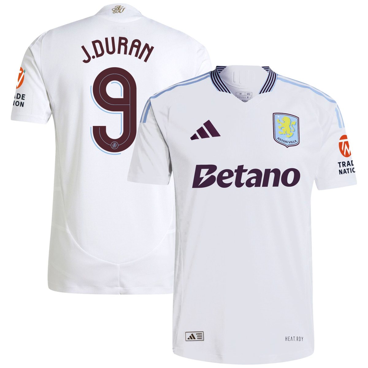 aston villa adidas away authentic shirt 2024-25 with duran 9 cup printing Collection | Aston Villa Shirts and Official Gear