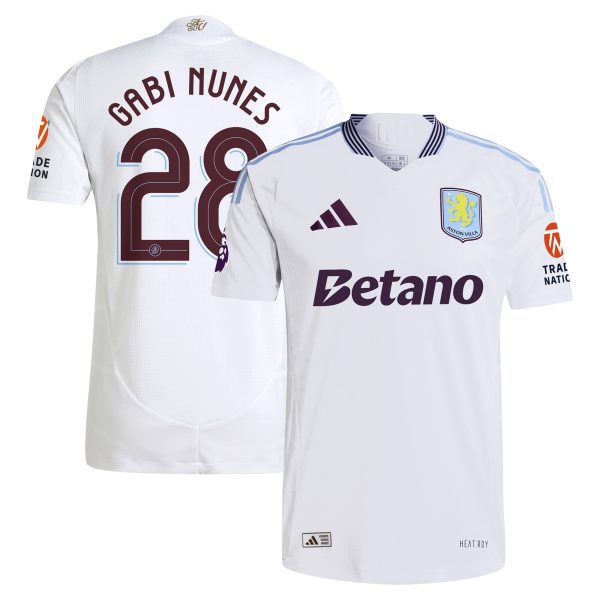 aston villa adidas away authentic shirt 2024-25 with gabi nunes 28 cup printing Collection | Aston Villa Shirts and Official Gear