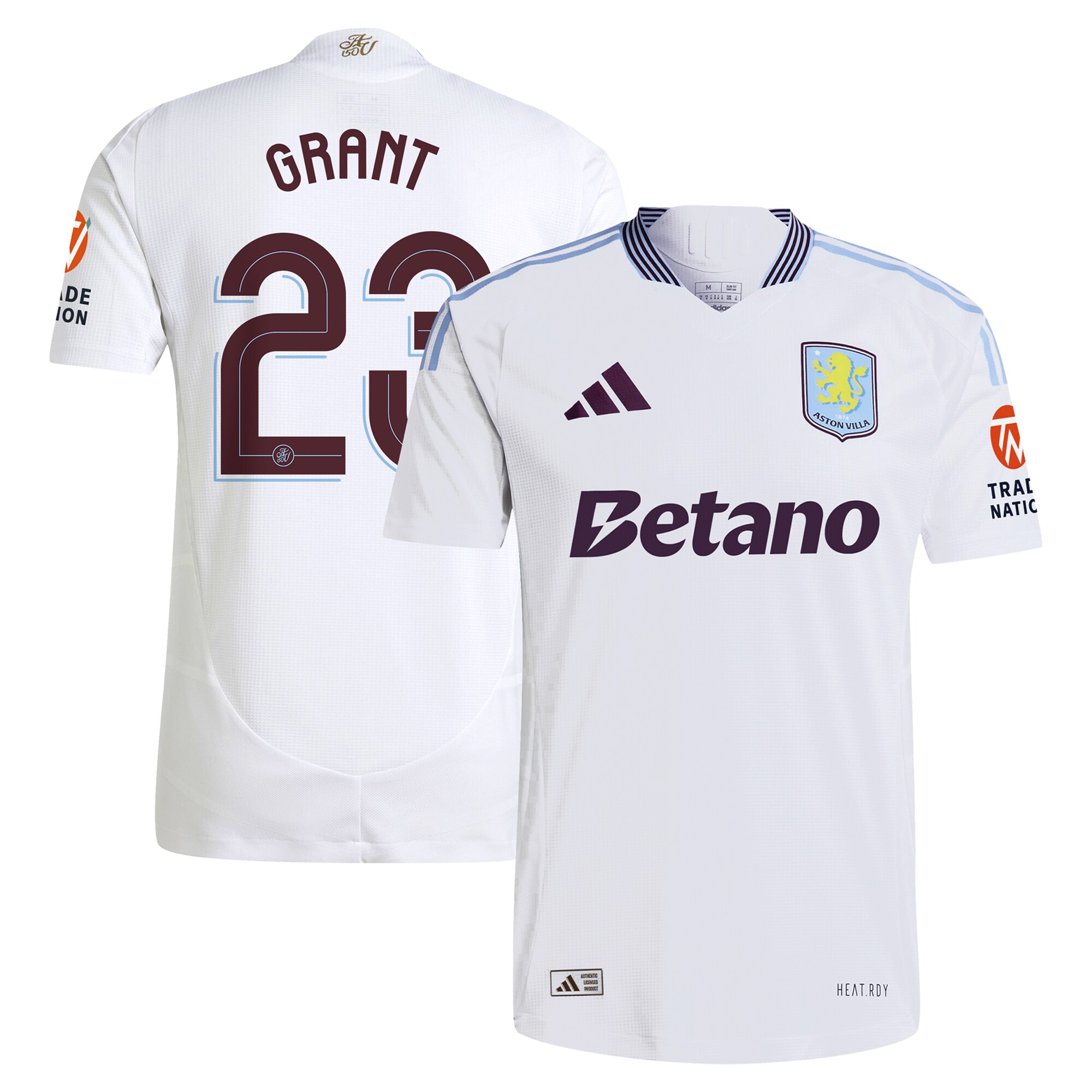 aston villa adidas away authentic shirt 2024-25 with grant 23 cup printing Collection | Aston Villa Shirts and Official Gear