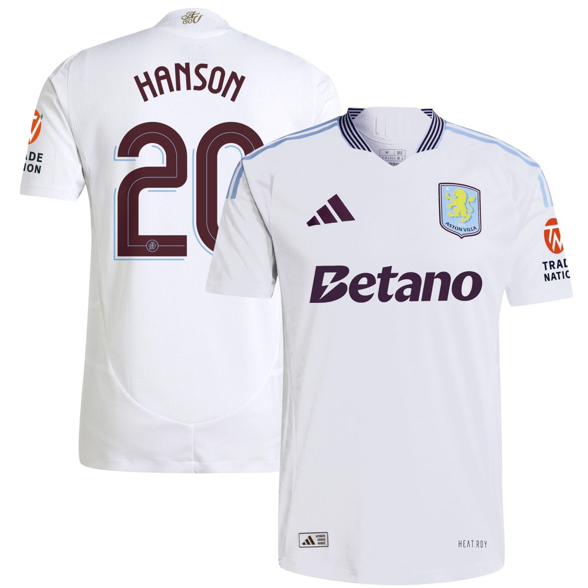 aston villa adidas away authentic shirt 2024-25 with hanson 20 cup printing Collection | Aston Villa Shirts and Official Gear