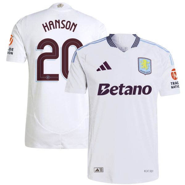 aston villa adidas away authentic shirt 2024-25 with hanson 20 cup printing Collection | Aston Villa Shirts and Official Gear