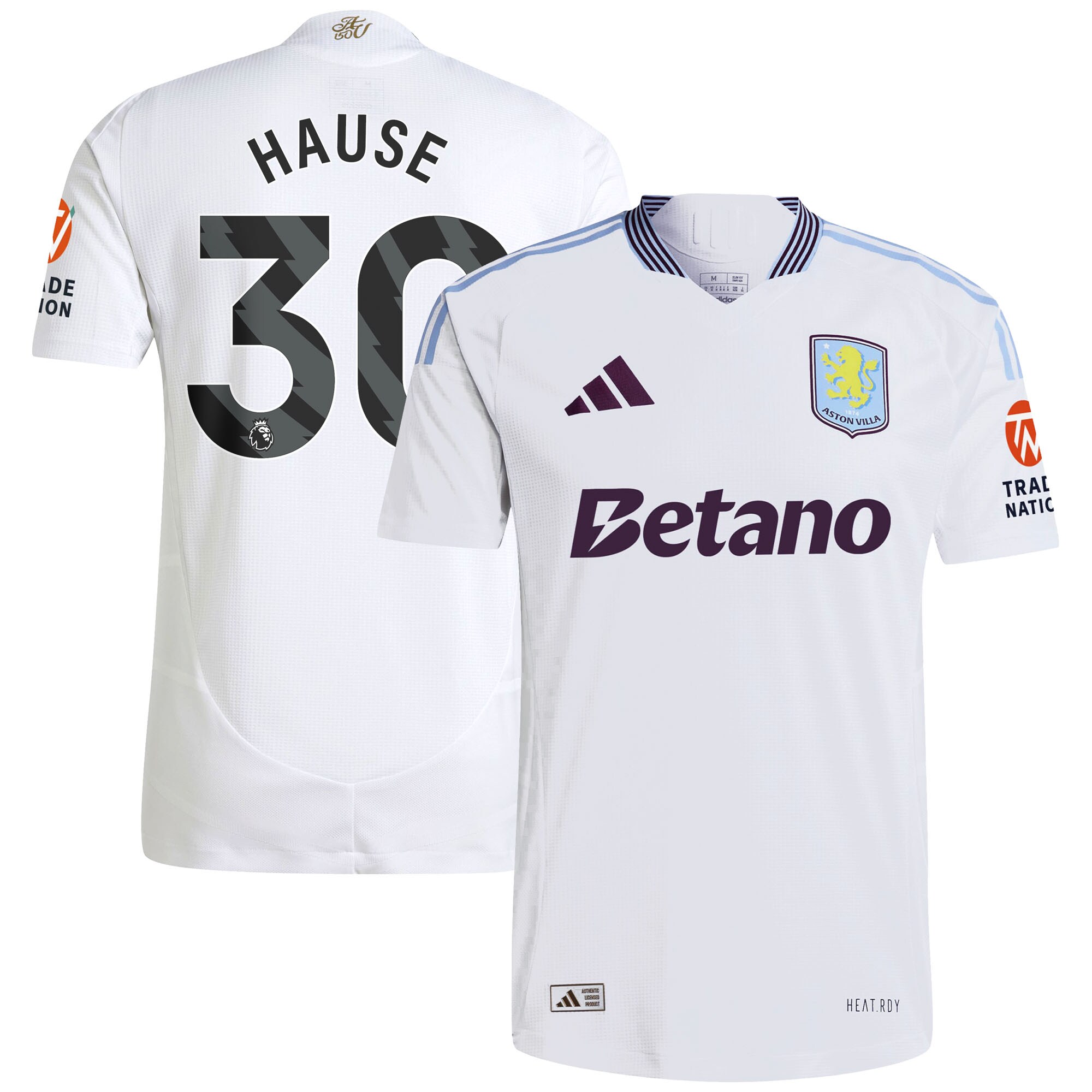 aston villa adidas away authentic shirt 2024-25 with hause 30 printing Collection | Aston Villa Shirts and Official Gear