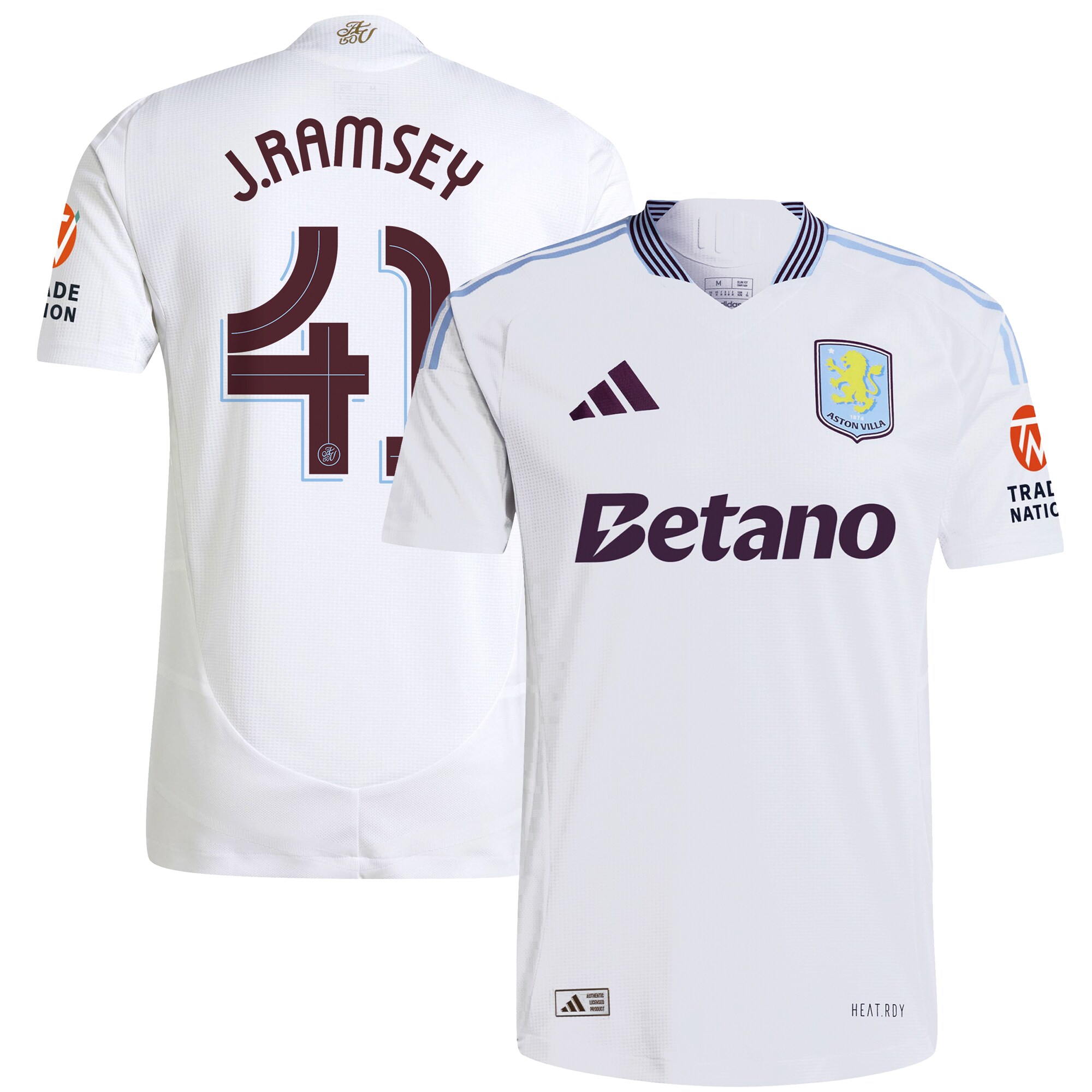 aston villa adidas away authentic shirt 2024-25 with j. ramsey 41 cup printing Collection | Aston Villa Shirts and Official Gear