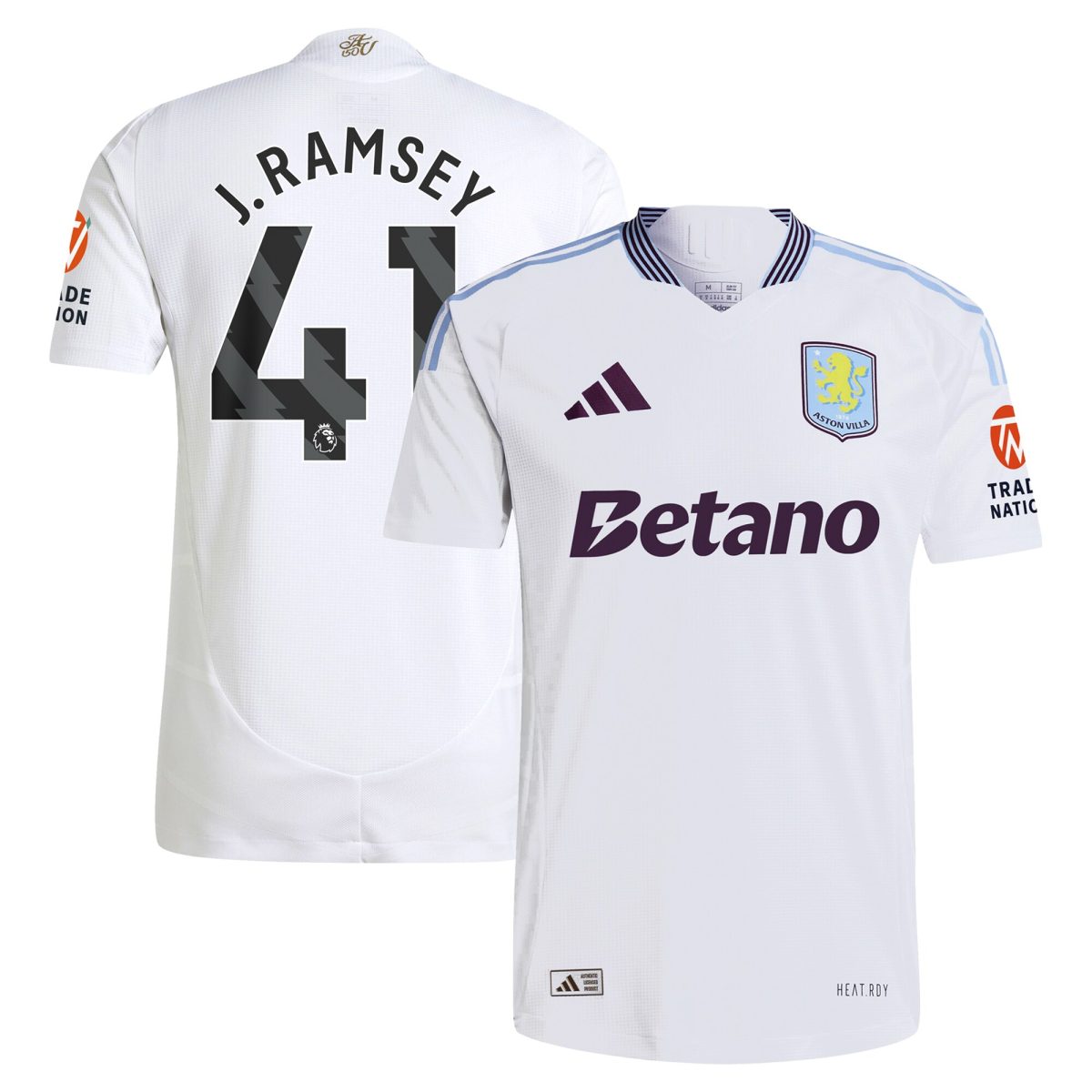 aston villa adidas away authentic shirt 2024-25 with j. ramsey 41 printing Collection | Aston Villa Shirts and Official Gear