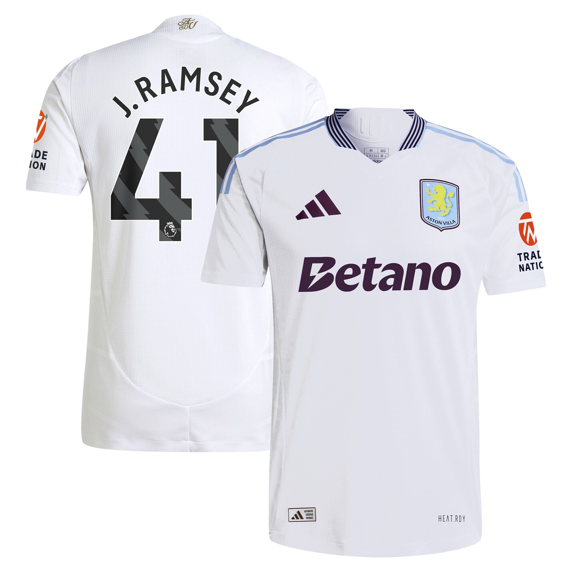 aston villa adidas away authentic shirt 2024-25 with j. ramsey 41 printing Collection | Aston Villa Shirts and Official Gear