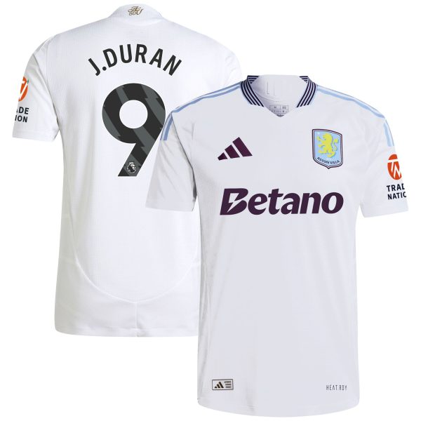 aston villa adidas away authentic shirt 2024-25 with j.duran 9 printing Collection | Aston Villa Shirts and Official Gear