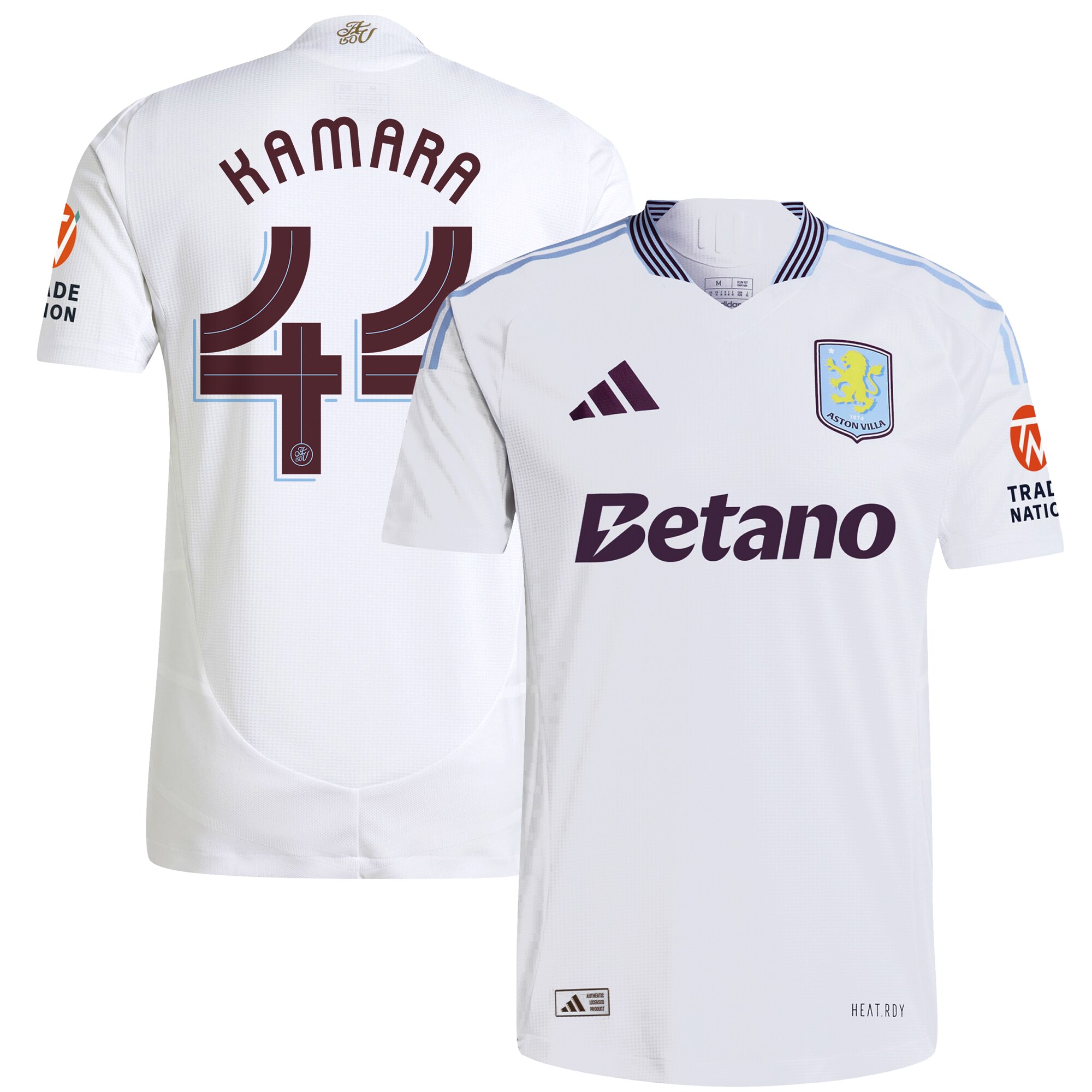 aston villa adidas away authentic shirt 2024-25 with kamara 44 cup printing Collection | Aston Villa Shirts and Official Gear