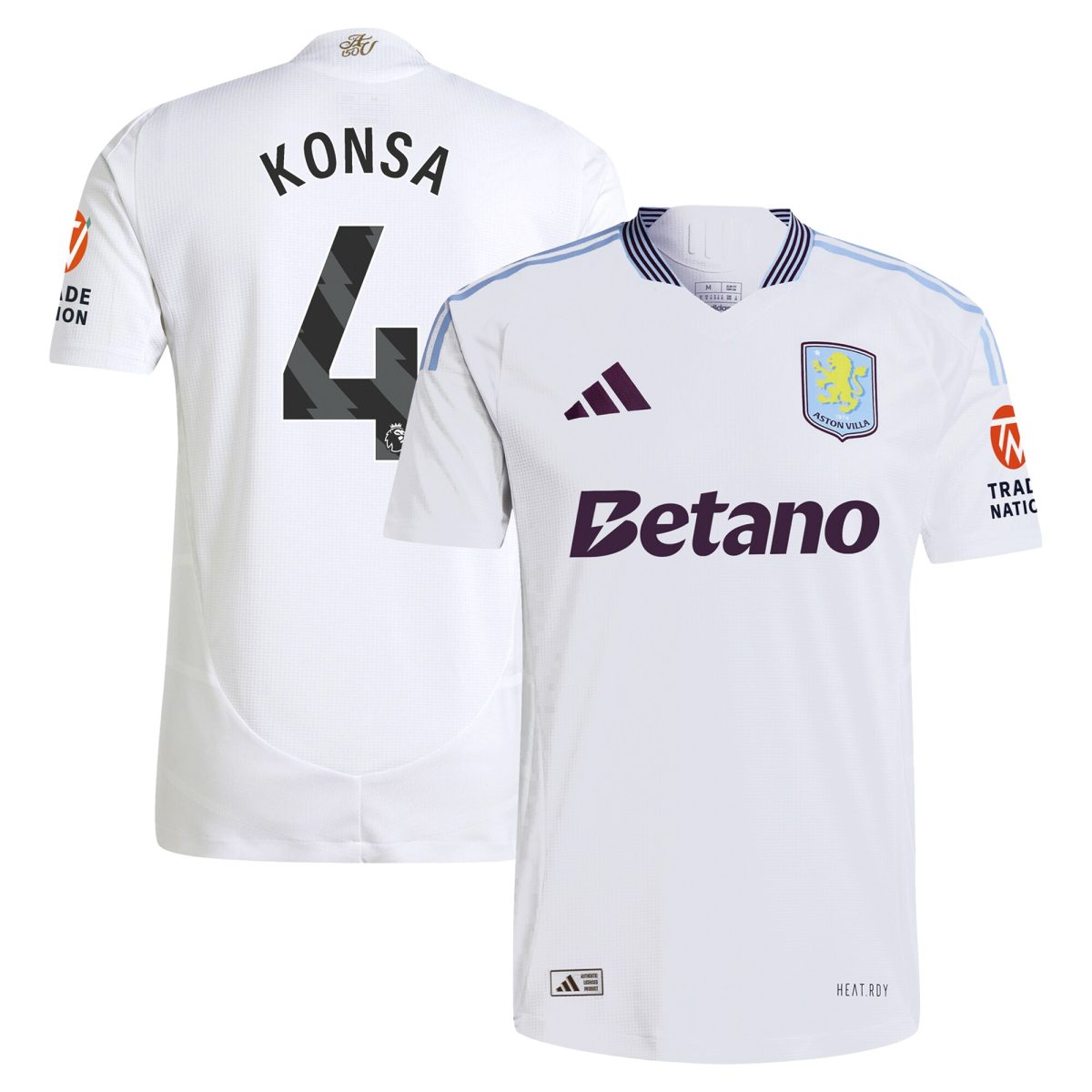 aston villa adidas away authentic shirt 2024-25 with konsa 4 printing Collection | Aston Villa Shirts and Official Gear