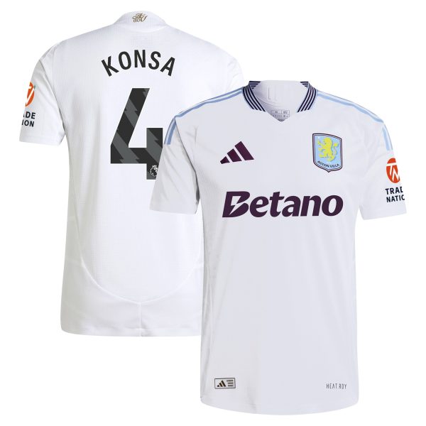 aston villa adidas away authentic shirt 2024-25 with konsa 4 printing Collection | Aston Villa Shirts and Official Gear