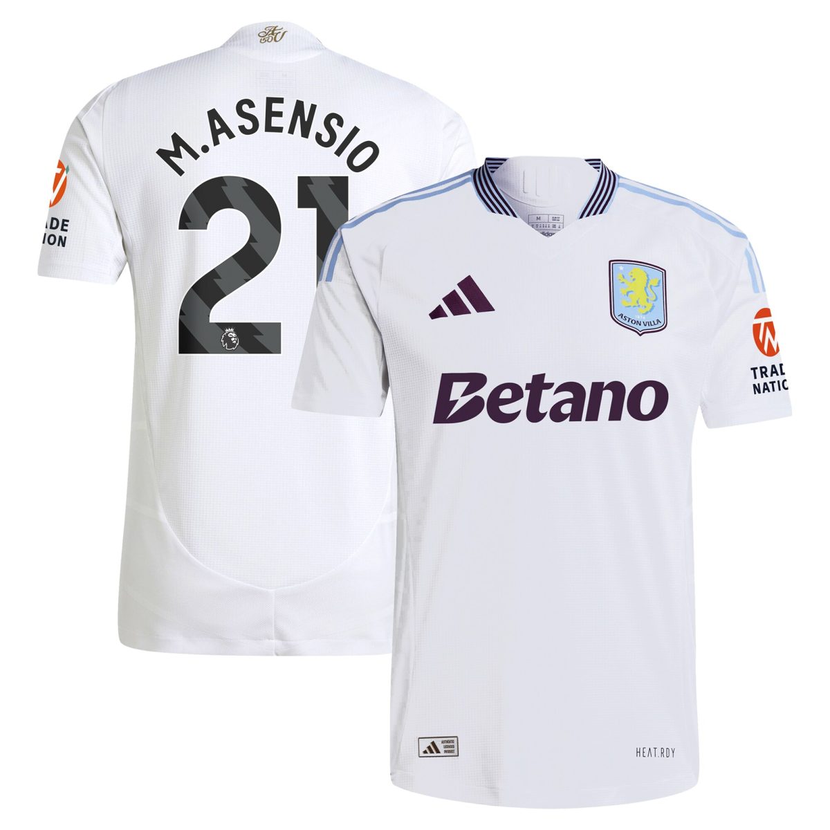 aston villa adidas away authentic shirt 2024-25 with m.asensio 21 printing Collection | Aston Villa Shirts and Official Gear
