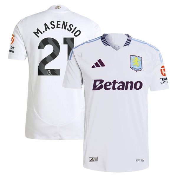 aston villa adidas away authentic shirt 2024-25 with m.asensio 21 printing Collection | Aston Villa Shirts and Official Gear
