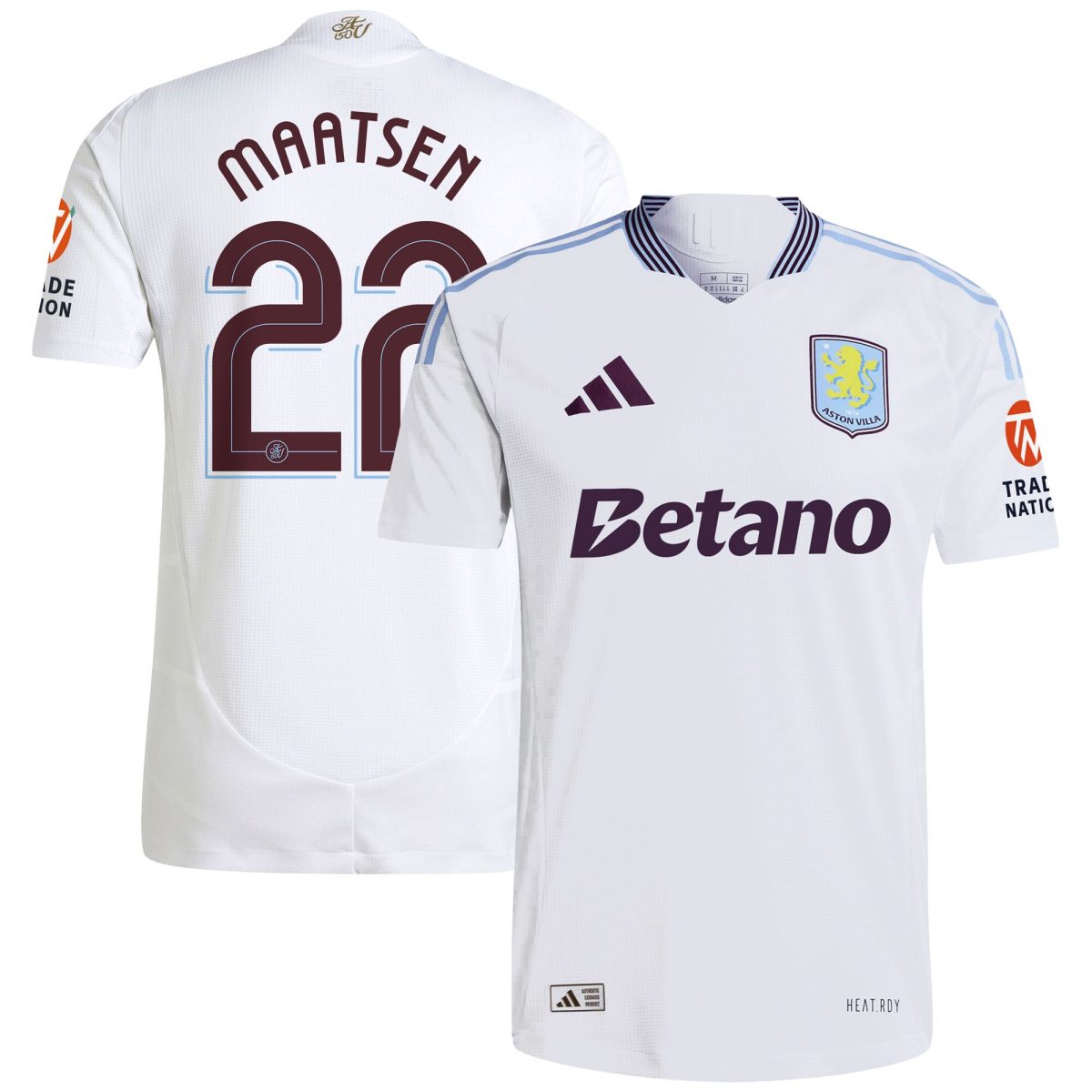aston villa adidas away authentic shirt 2024-25 with maatsen 22 cup printing Collection | Aston Villa Shirts and Official Gear