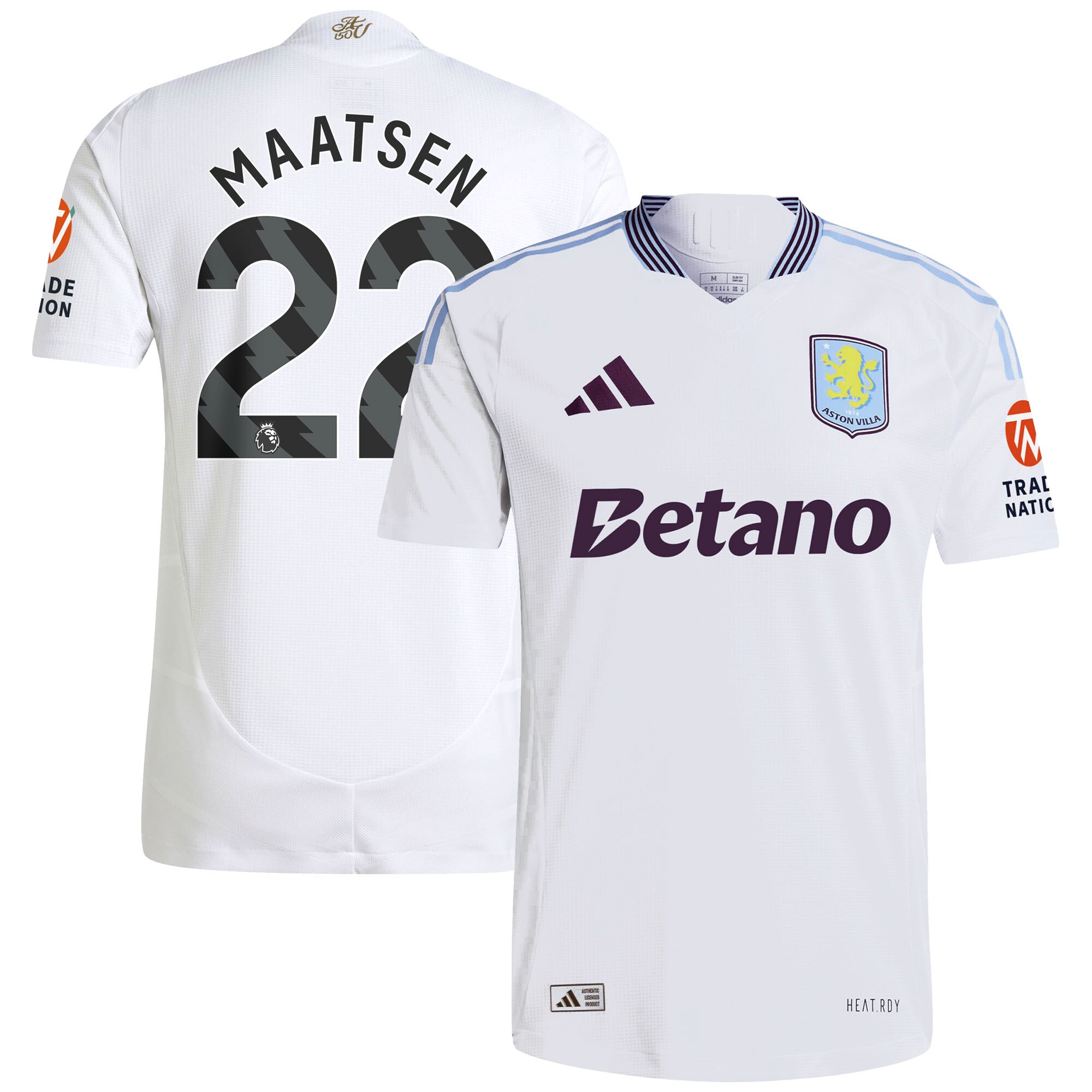 aston villa adidas away authentic shirt 2024-25 with maatsen 22 printing Collection | Aston Villa Shirts and Official Gear