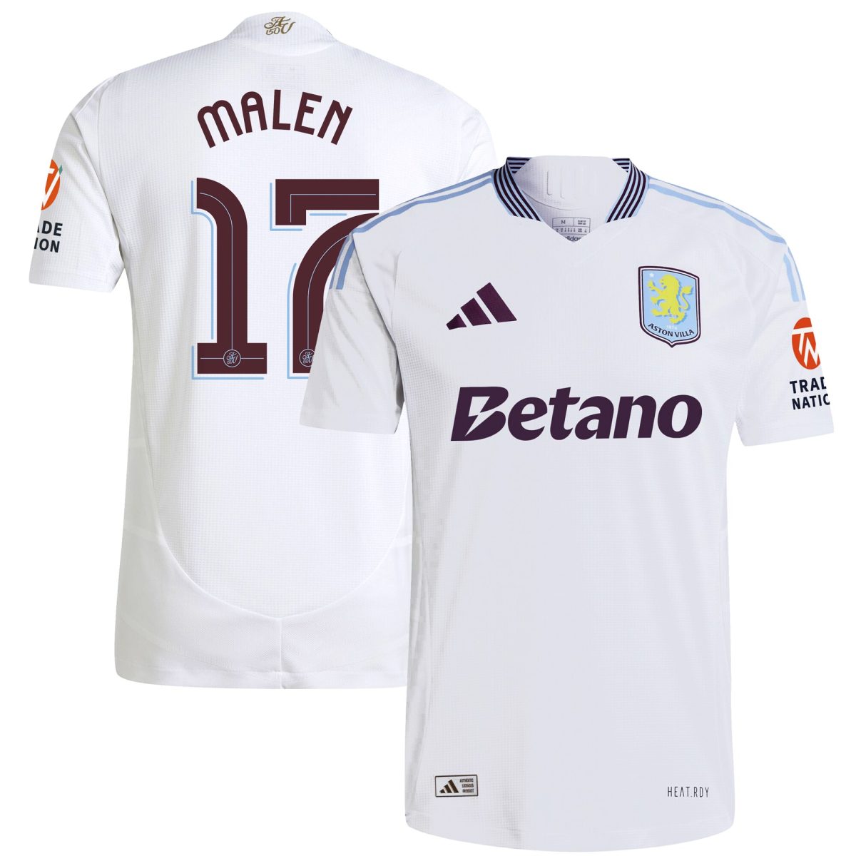aston villa adidas away authentic shirt 2024-25 with malen 17 cup printing Collection | Aston Villa Shirts and Official Gear