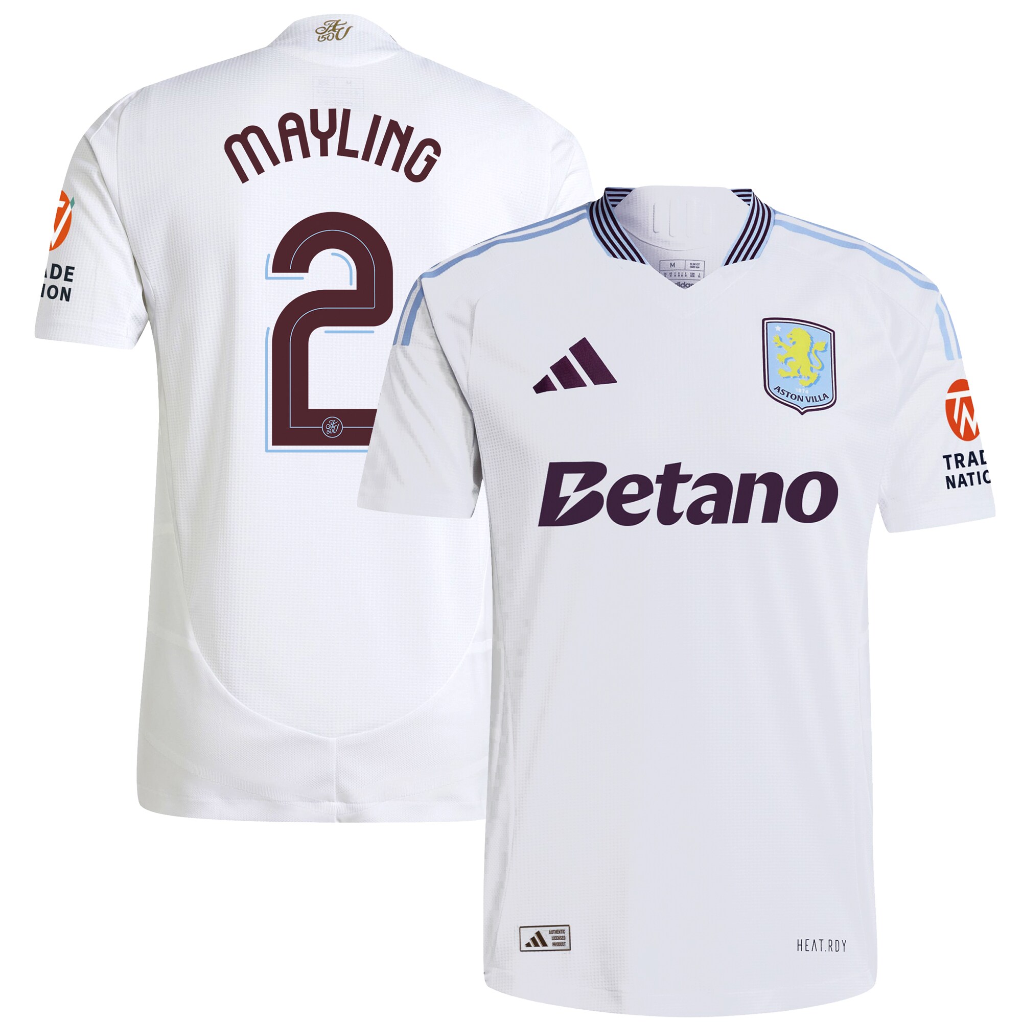 aston villa adidas away authentic shirt 2024-25 with mayling 2 cup printing Collection | Aston Villa Shirts and Official Gear