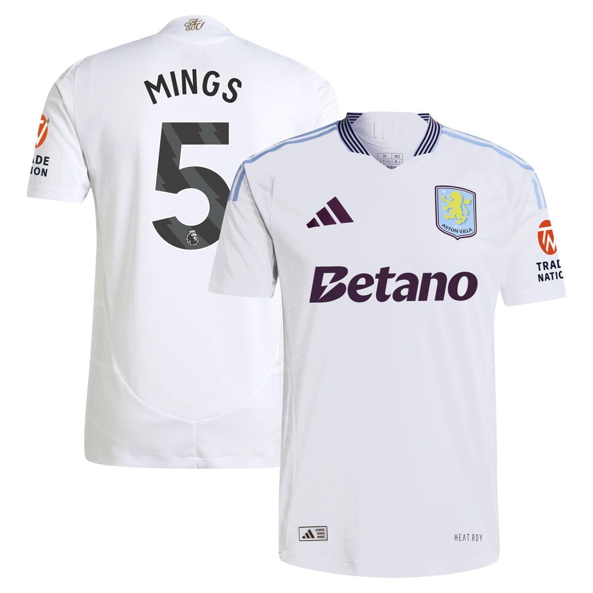 aston villa adidas away authentic shirt 2024-25 with mings 5 printing Collection | Aston Villa Shirts and Official Gear