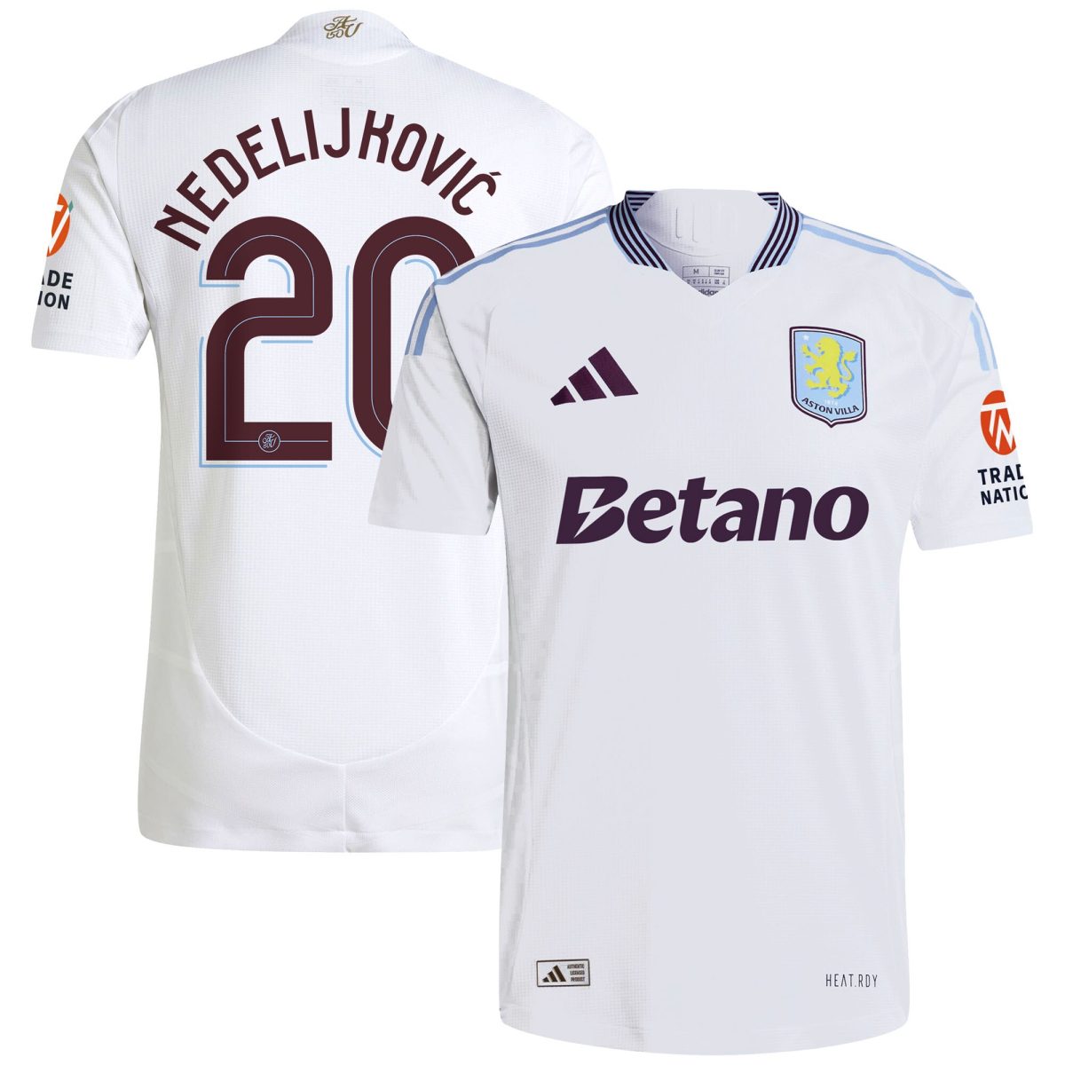 aston villa adidas away authentic shirt 2024-25 with nedeljković 20 cup printing Collection | Aston Villa Shirts and Official Gear