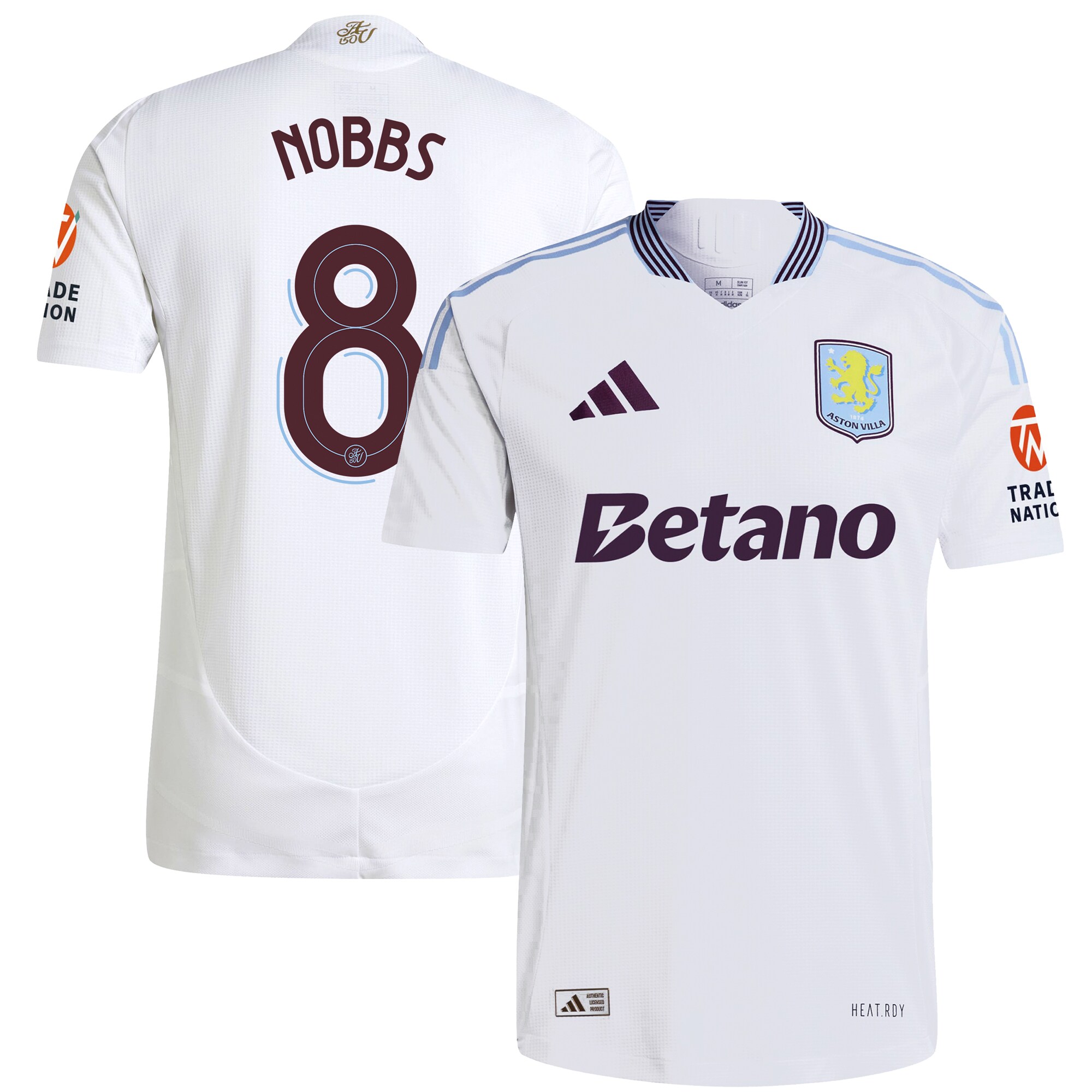 aston villa adidas away authentic shirt 2024-25 with nobbs 8 cup printing Collection | Aston Villa Shirts and Official Gear