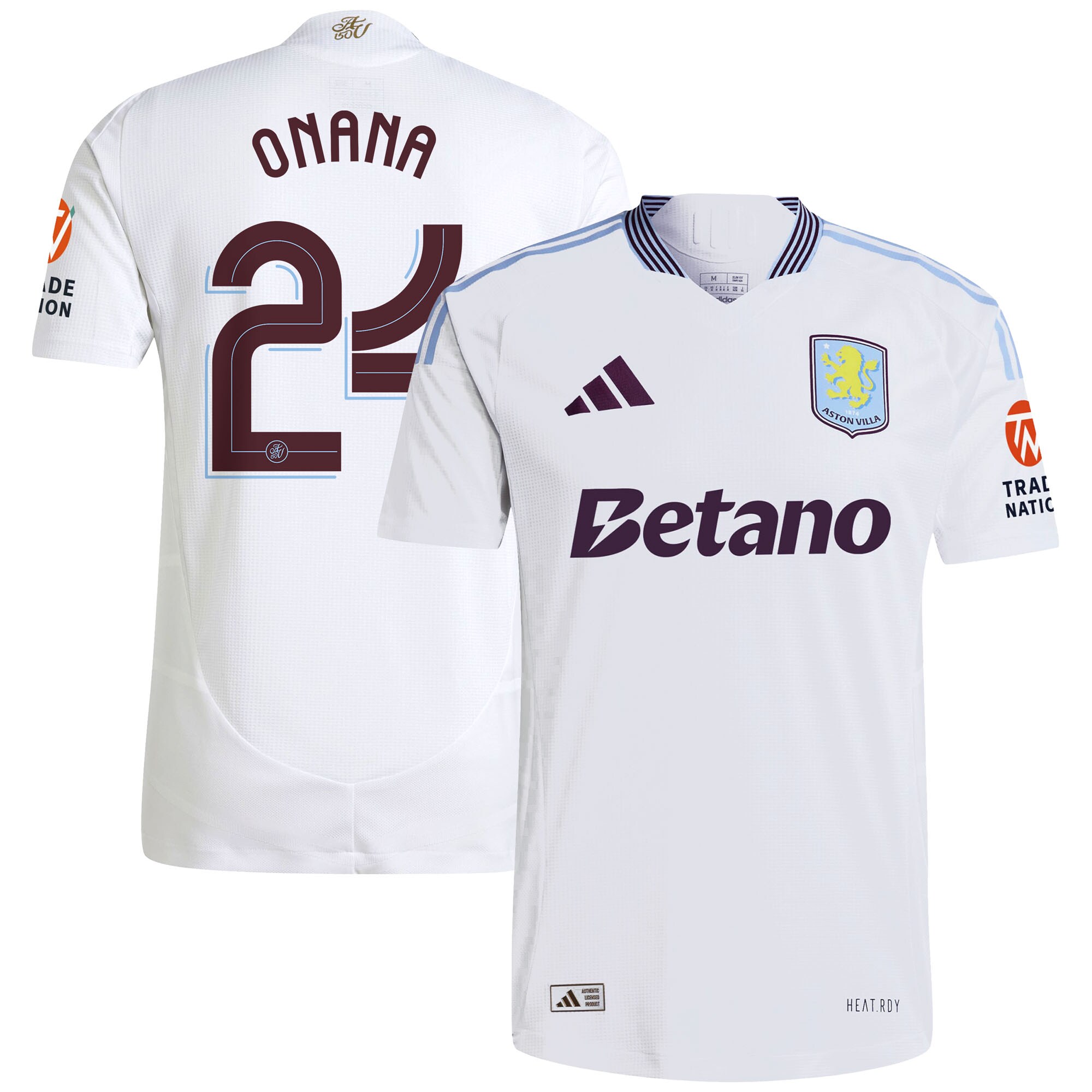 aston villa adidas away authentic shirt 2024-25 with onana 24 cup printing Collection | Aston Villa Shirts and Official Gear