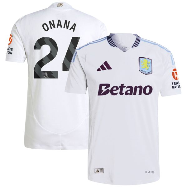 aston villa adidas away authentic shirt 2024-25 with onana 24 printing Collection | Aston Villa Shirts and Official Gear