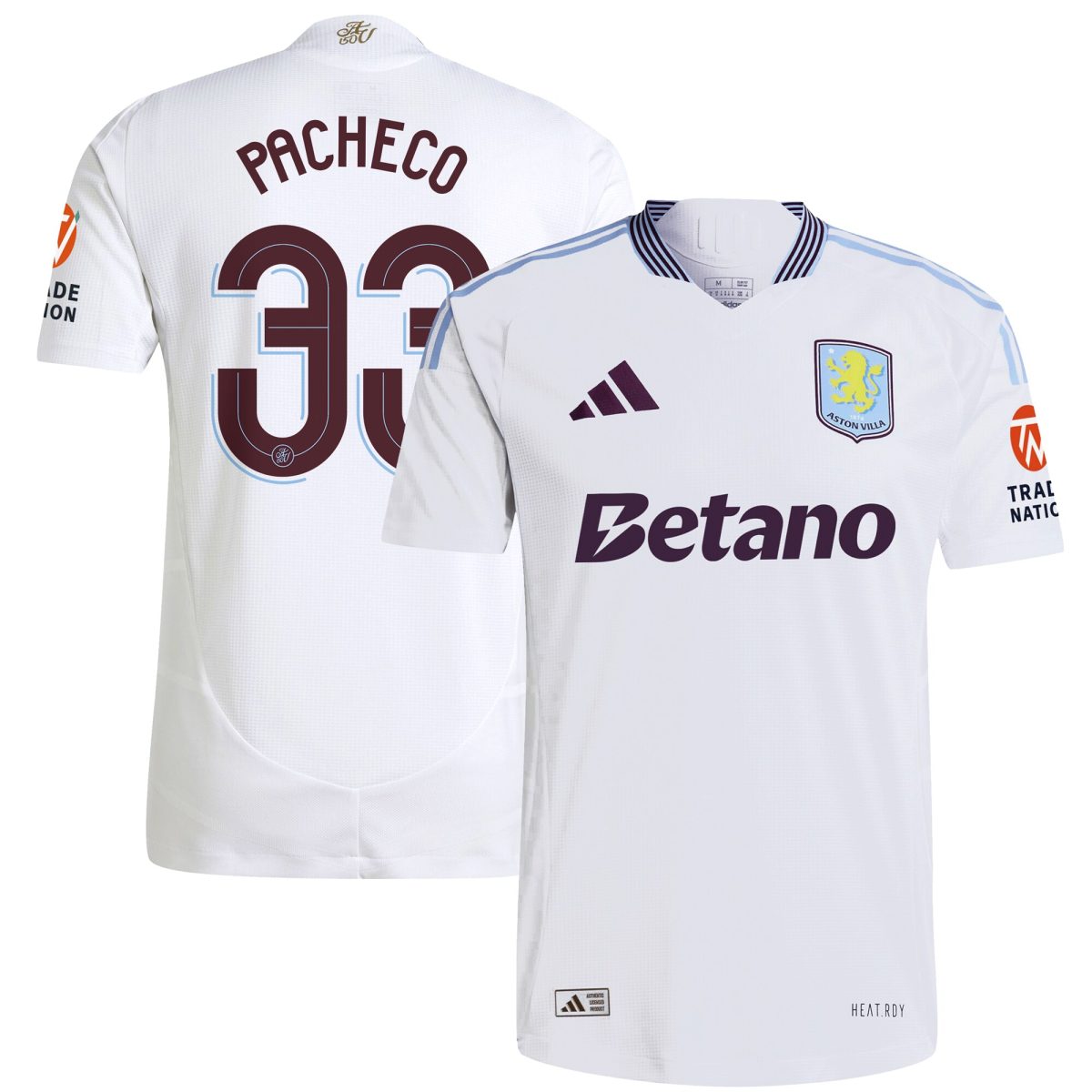 aston villa adidas away authentic shirt 2024-25 with pacheco 33 cup printing Collection | Aston Villa Shirts and Official Gear