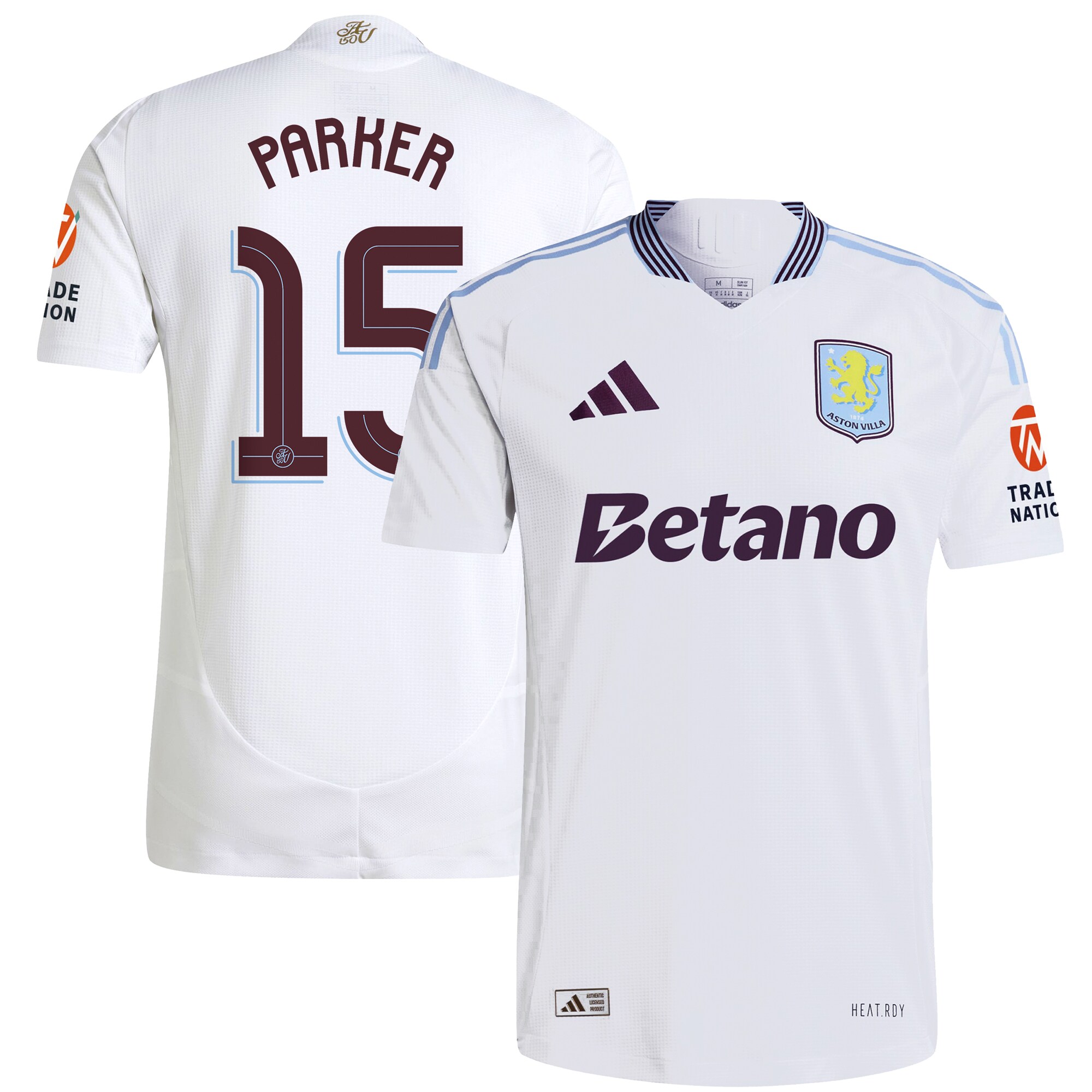 aston villa adidas away authentic shirt 2024-25 with parker 15 cup printing Collection | Aston Villa Shirts and Official Gear