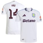 aston villa adidas away authentic shirt 2024-25 with pau 14 cup printing Collection | Aston Villa Shirts and Official Gear