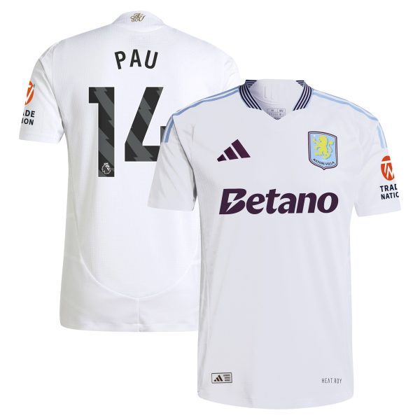 aston villa adidas away authentic shirt 2024-25 with pau 14 printing Collection | Aston Villa Shirts and Official Gear