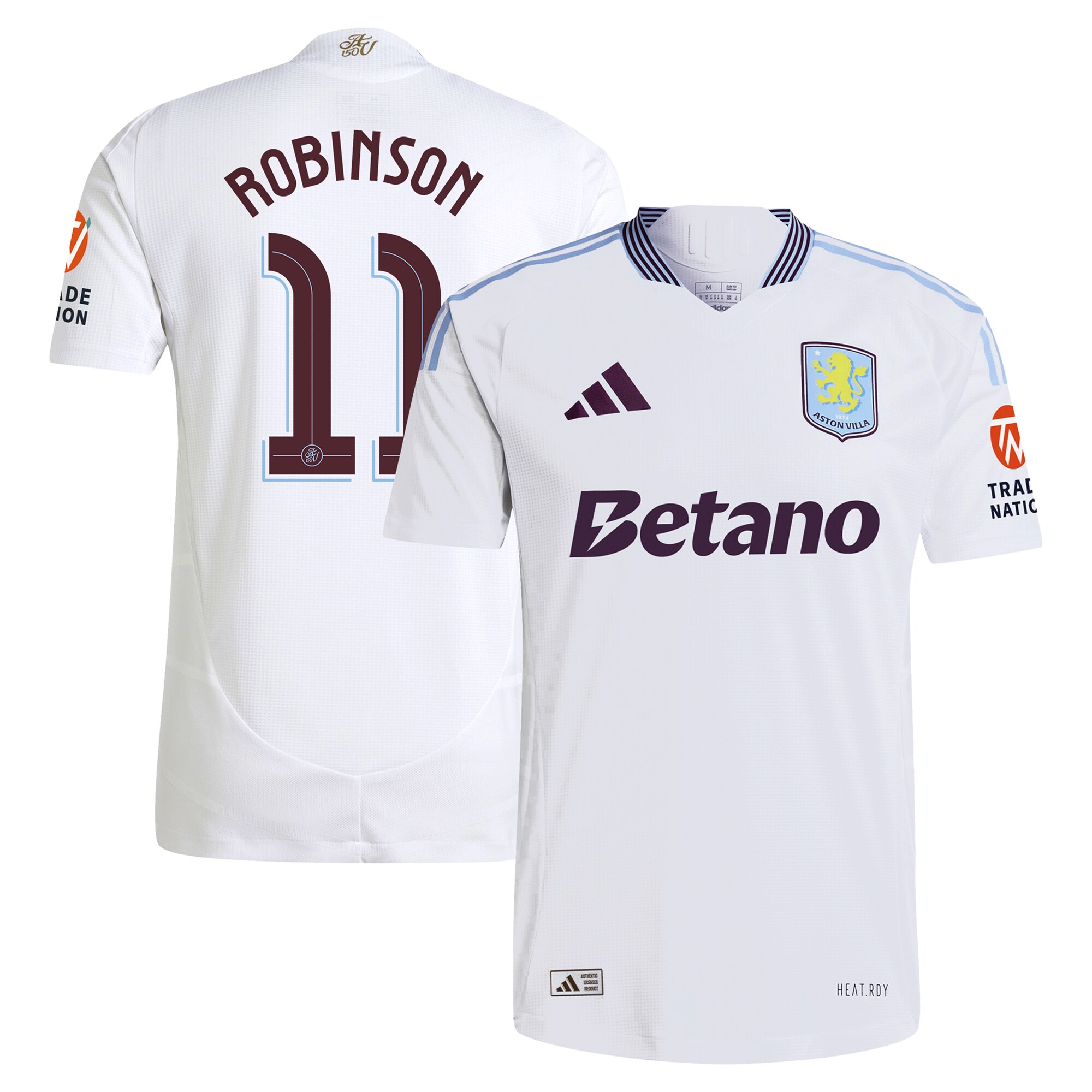 aston villa adidas away authentic shirt 2024-25 with robinson 11 cup printing Collection | Aston Villa Shirts and Official Gear