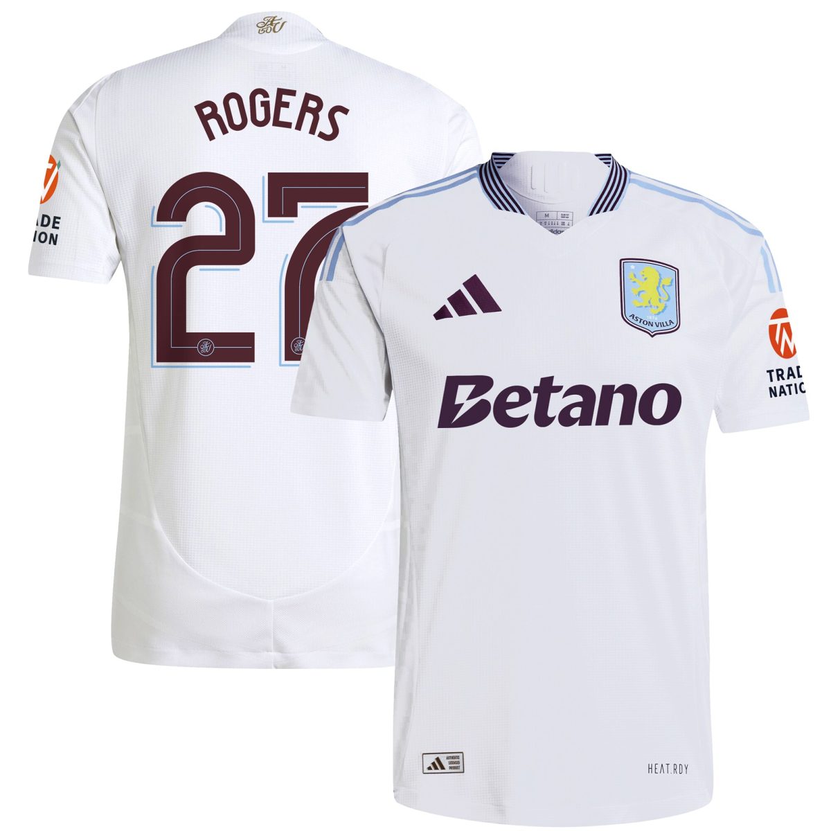 aston villa adidas away authentic shirt 2024-25 with rogers 27 cup printing Collection | Aston Villa Shirts and Official Gear