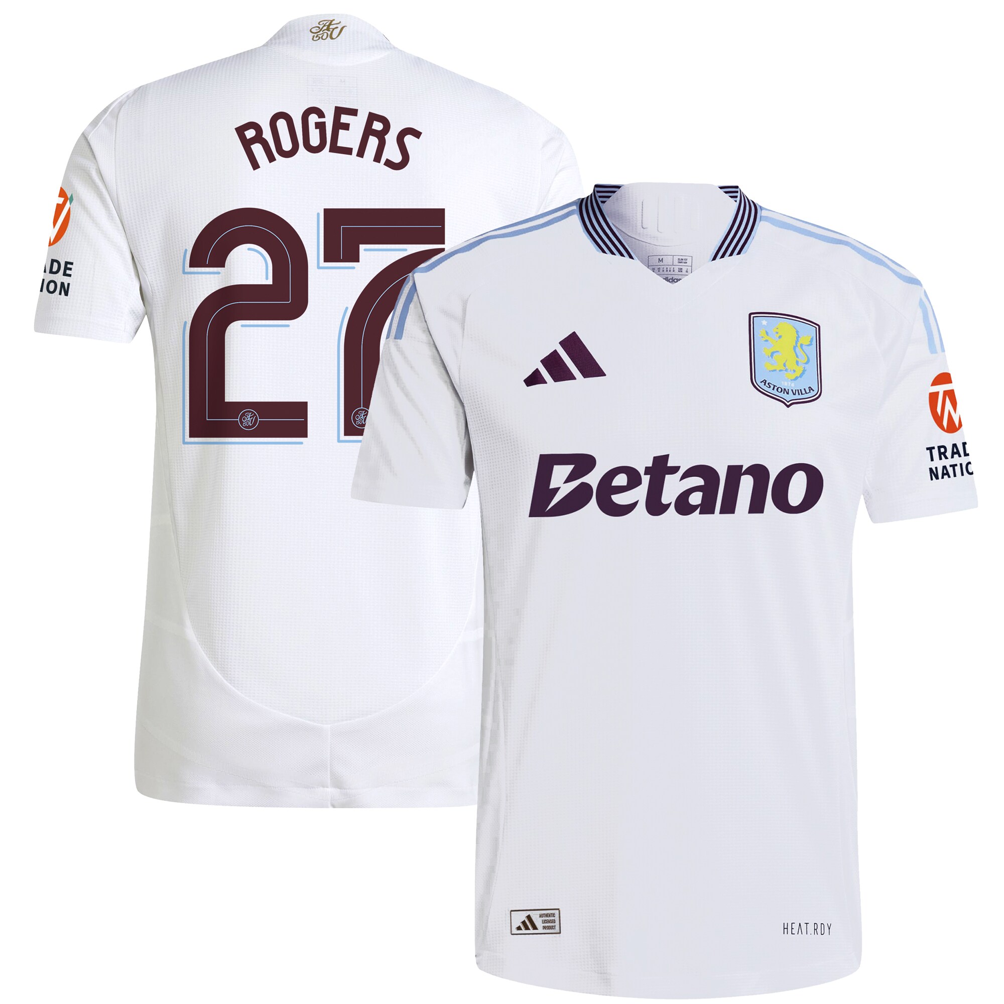 aston villa adidas away authentic shirt 2024-25 with rogers 27 cup printing Collection | Aston Villa Shirts and Official Gear