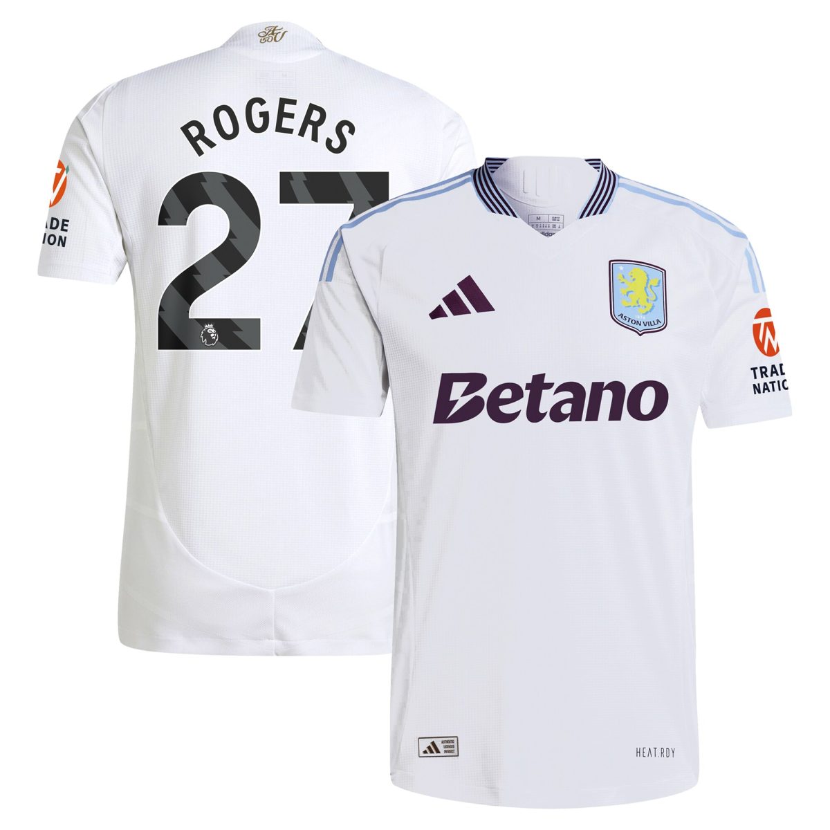 aston villa adidas away authentic shirt 2024-25 with rogers 27 printing Collection | Aston Villa Shirts and Official Gear