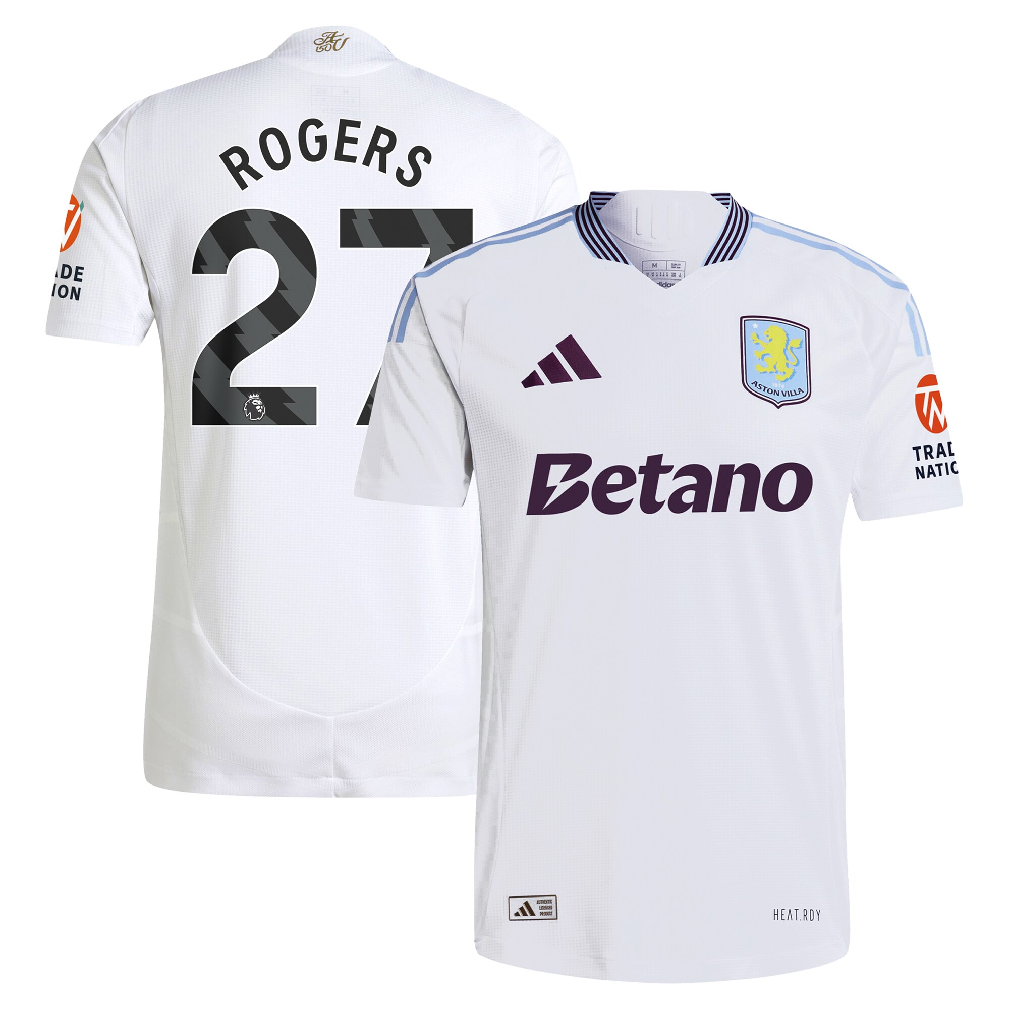 aston villa adidas away authentic shirt 2024-25 with rogers 27 printing Collection | Aston Villa Shirts and Official Gear