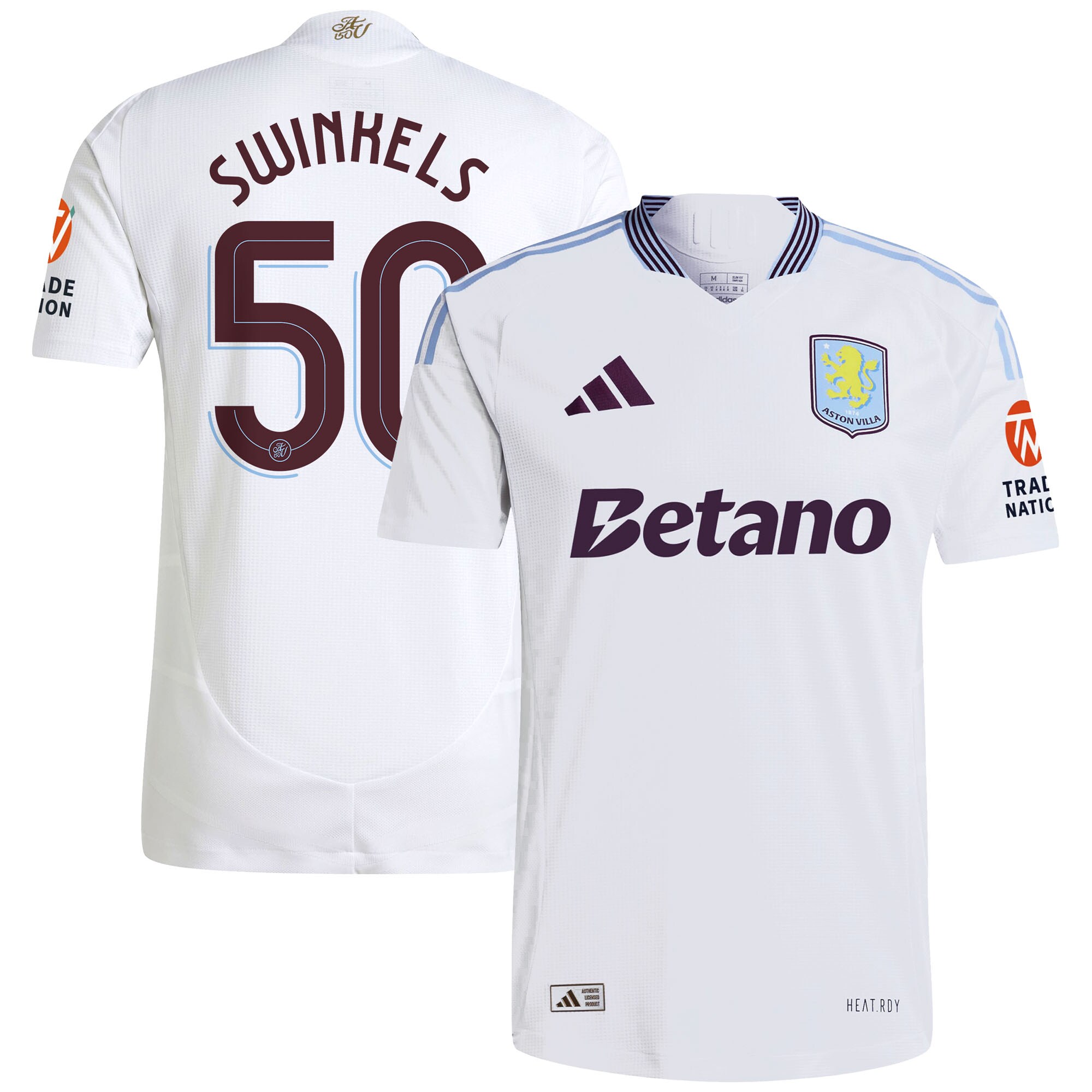 aston villa adidas away authentic shirt 2024-25 with swinkels 50 cup printing Collection | Aston Villa Shirts and Official Gear