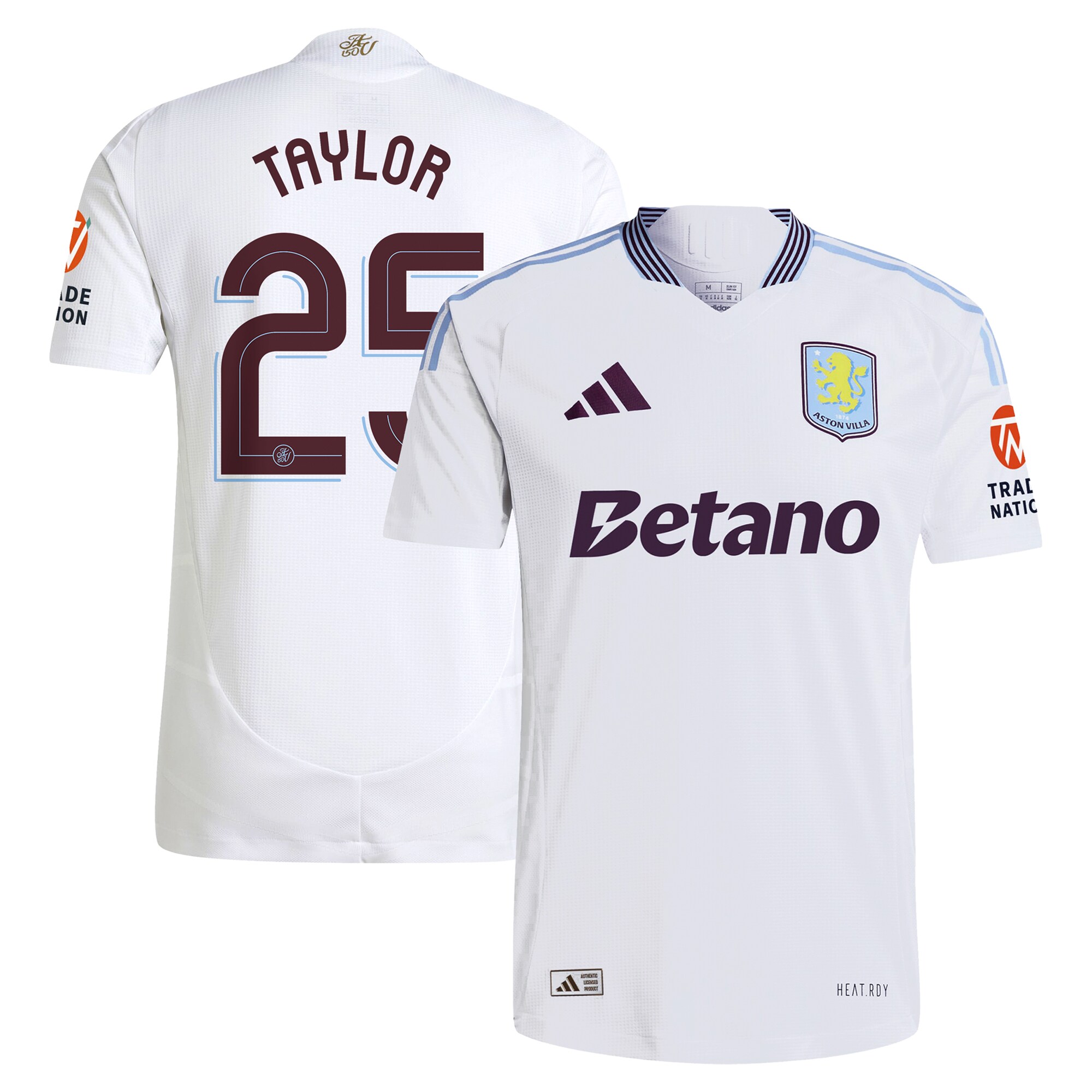 aston villa adidas away authentic shirt 2024-25 with taylor 25 cup printing Collection | Aston Villa Shirts and Official Gear