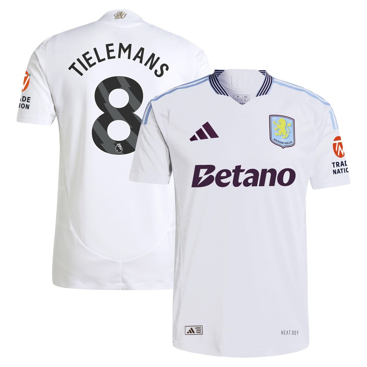 aston villa adidas away authentic shirt 2024-25 with tielemans 8 printing Collection | Aston Villa Shirts and Official Gear